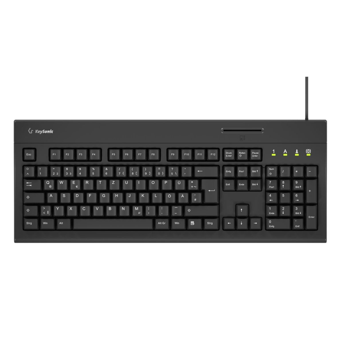 KEYSONIC KSK-8041U-CR mechanisch Full-Size Tastatur PC-Tastatur