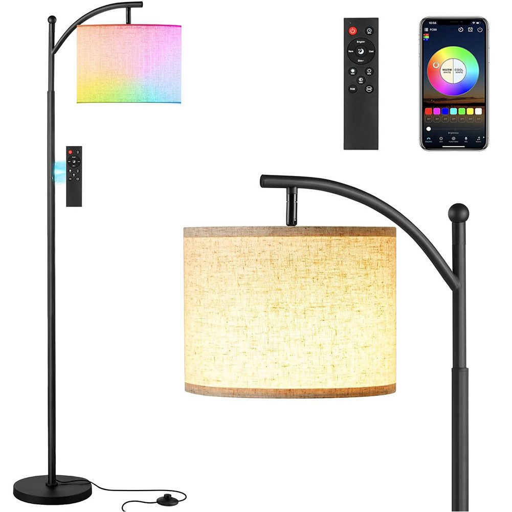 LED Stehlampe Dimmbar WiFi Stehlampe mit Alexa und Google Assistant, RGB
