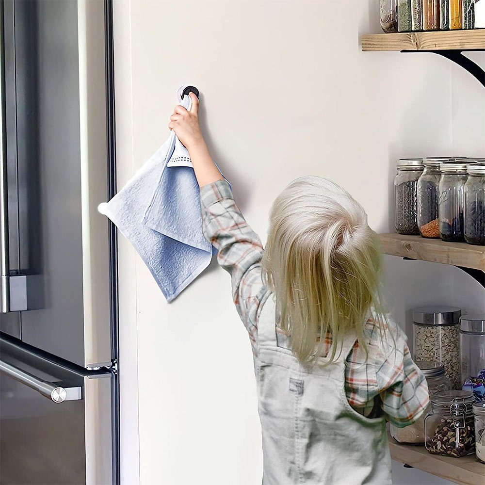 K&B Handtuchklemme Küchenhaken – 6Pack Handtuchklammern – Handtuchhalter –