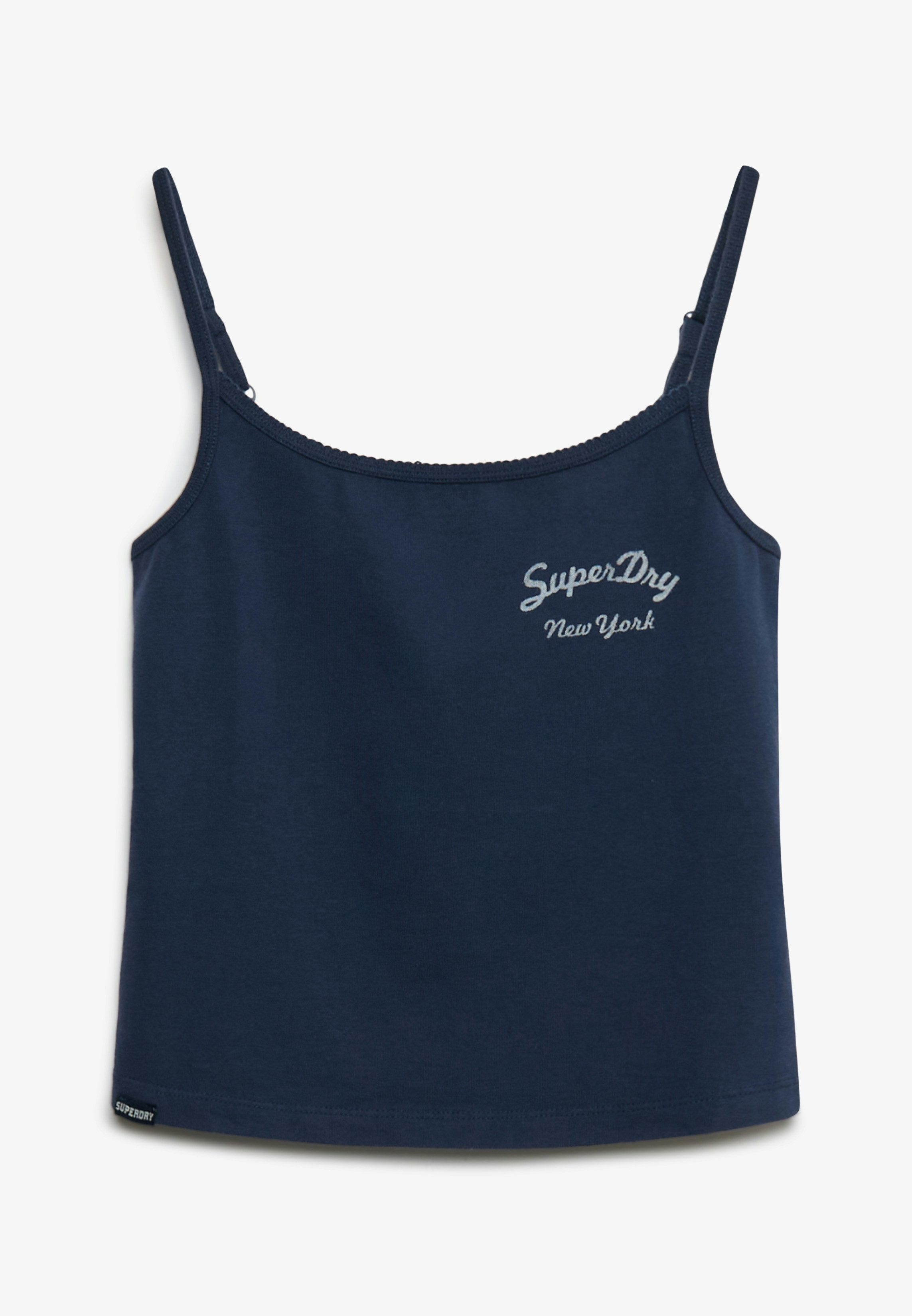 Superdry Tanktop ATH ESS GRAPHIC CAMI mit hübschem Spitzen-Detail am Auschnitt