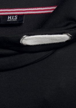 H.I.S Sweatshirt mit geringelte Rippbündchen, Loungewear, Loungeanzug
