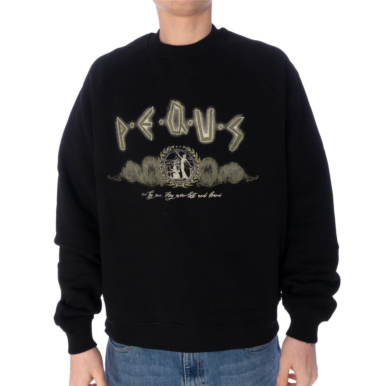 PEQUS Sweater Sweatpulli Pequs Ancient Chalk Painting