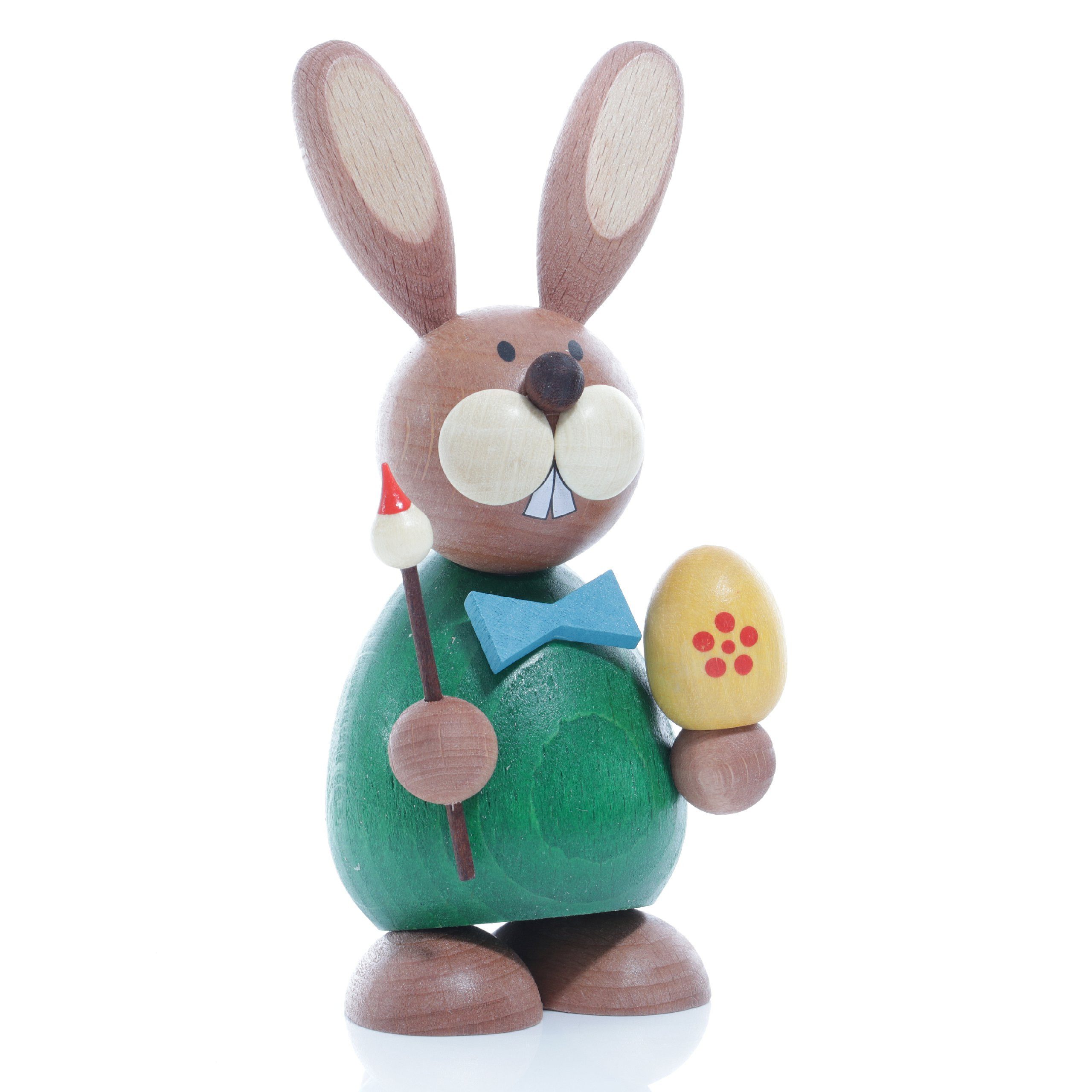 Ullrich Kunsthandwerk Osterhase Osterartikel Osterhase mit Pinsel & Ei HxB 12x6cm NEU