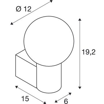 SLV Wandleuchte Wandleuchte Varyt in Chrom E14 IP44, keine Angabe, Leuchtmittel enthalten: Nein, warmweiss, Wandleuchte, Wandlampe, Wandlicht