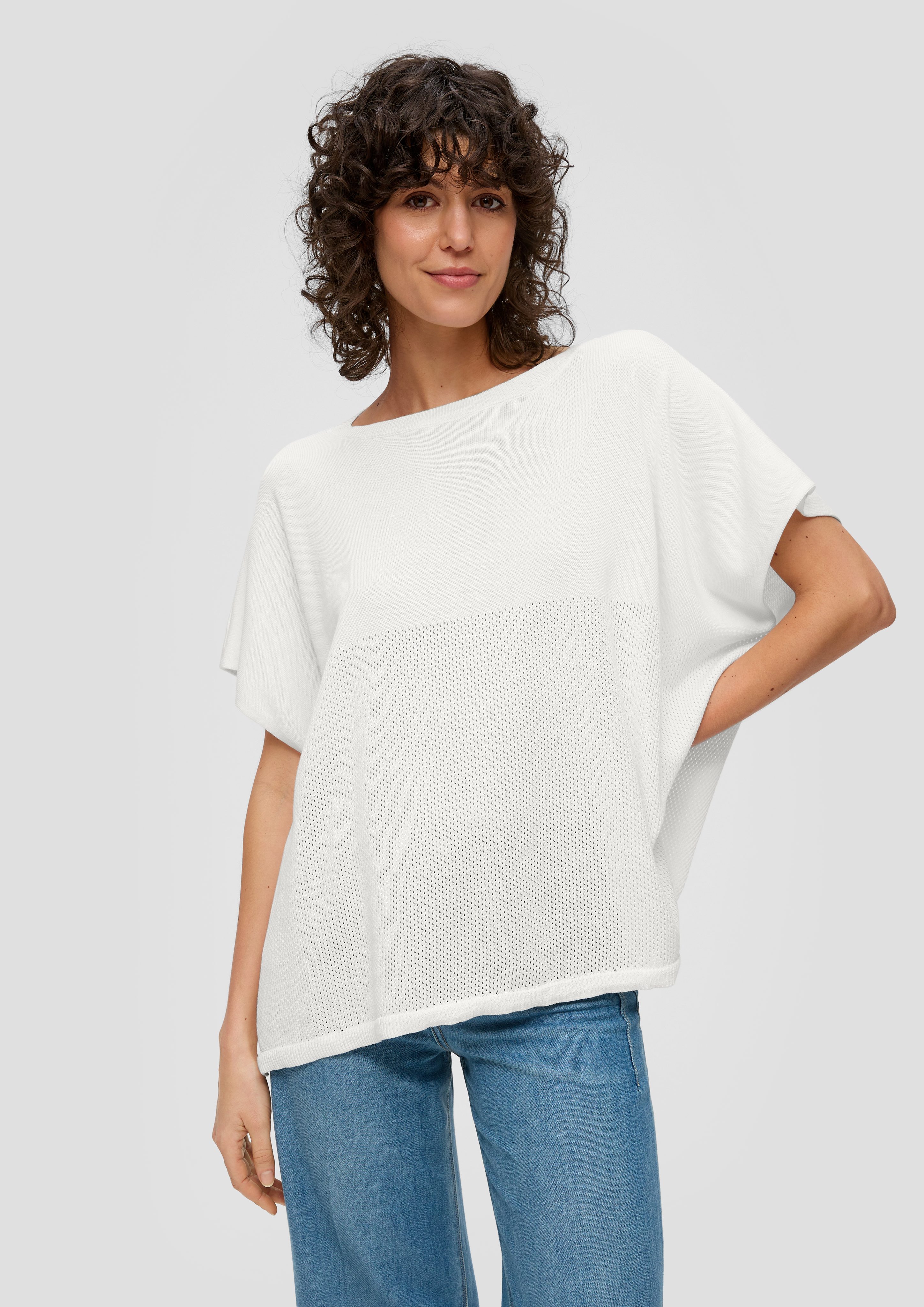 s.Oliver Poncho Poncho aus Viskosemix günstig online kaufen