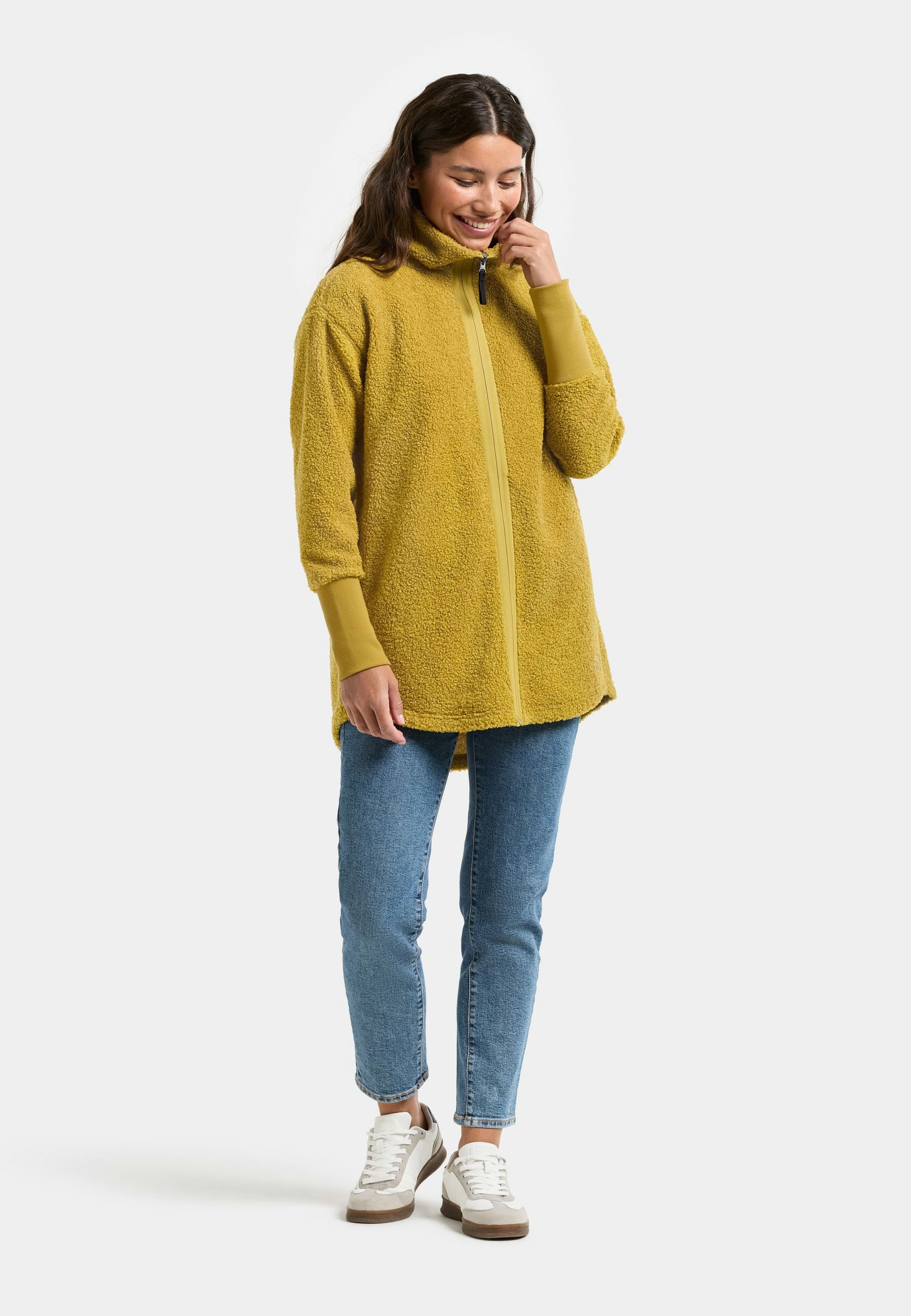 Didriksons Plüschjacke Damen Pile Teddy TOLA mit Taschen