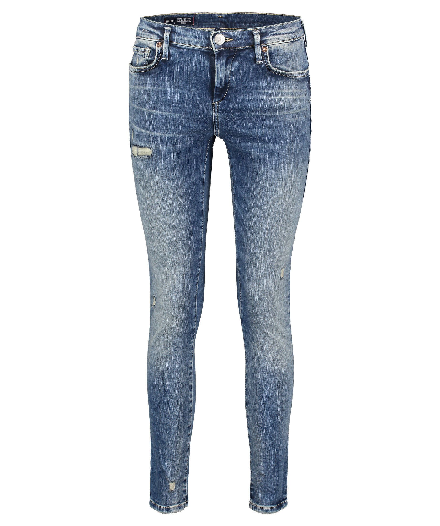 True Religion Brand Jeans Germ 5-Pocket-Jeans Damen Jeans "Halle" Mid Rise Super Skinny (1-tlg)