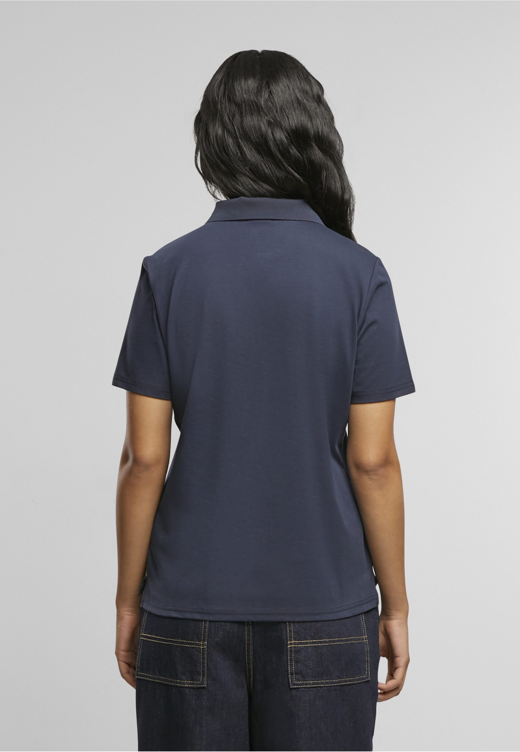 URBAN CLASSICS Poloshirt Urban Classics Ladies Sorona Polo Tee (1-tlg)