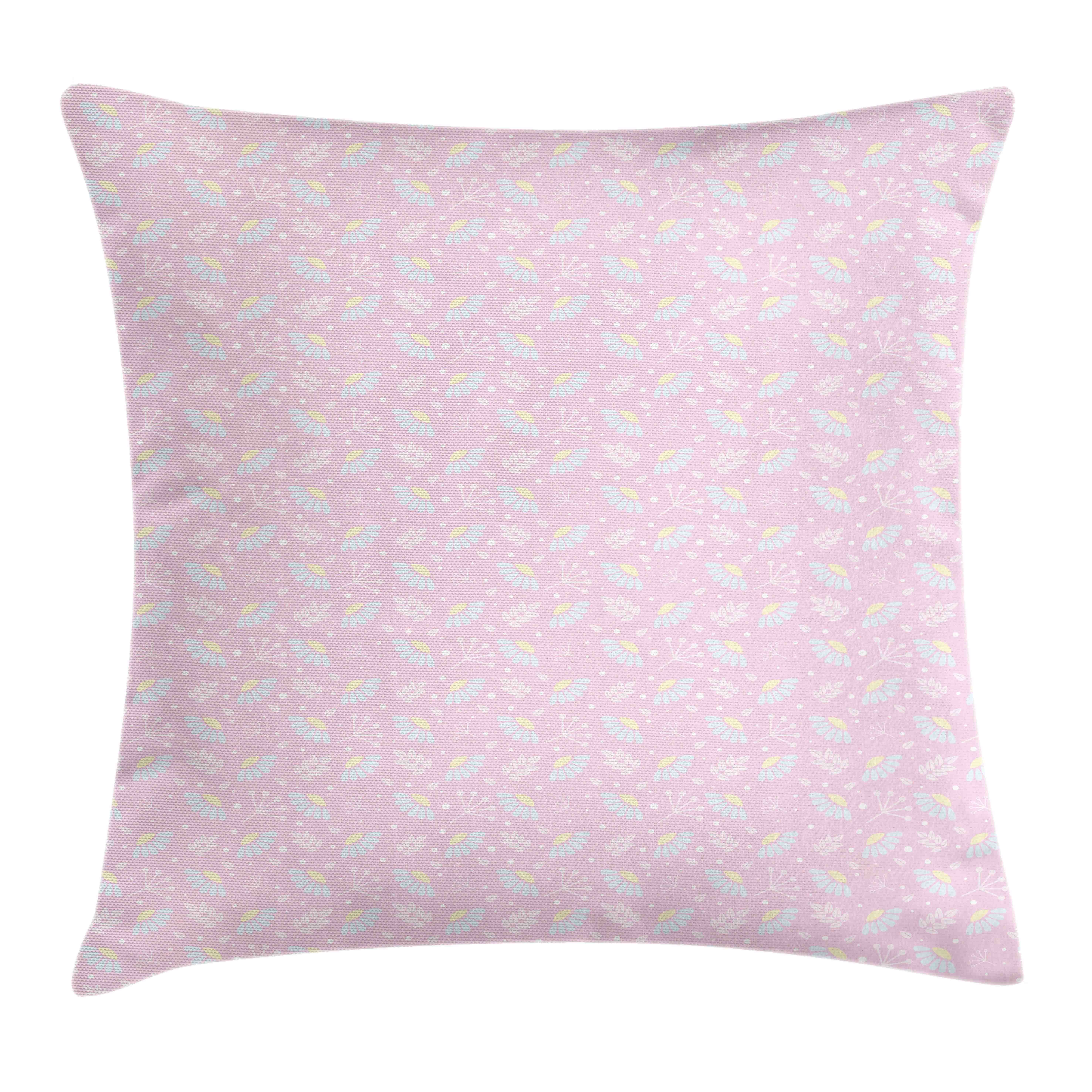 (1 Abakuhaus Blau Stück), Kissenhülle Kräuter Pastellblumen Klaren Farbfesten Reißverschluss Beidseitiger Farben Waschbar Und Pink Kissenbezüge mit Druck, mit