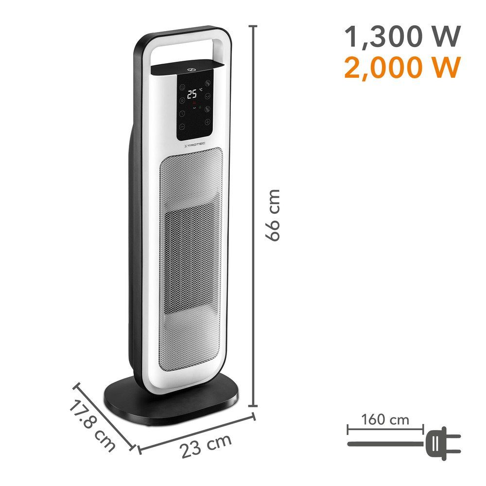 TROTEC Keramikheizlüfter TFC 21 E, mit Tragegriff, Fernbedienung, zwei Heiz günstig online kaufen