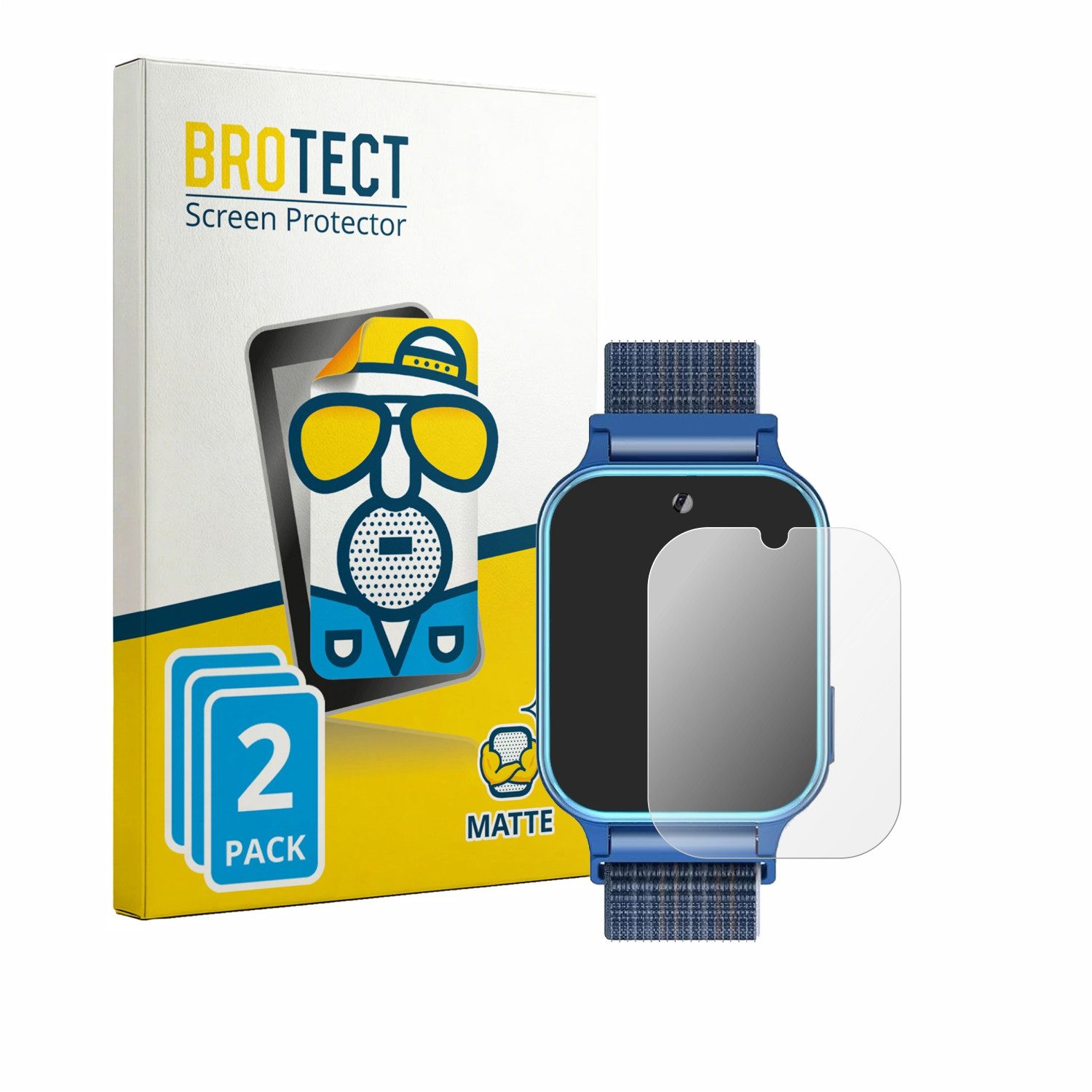 BROTECT Displayschutzfolie Schutzfolie für Pthtechus LT37 1.85", 2 Stück, Displayschutz Schutz Folie Matt Entspiegelungsfolie