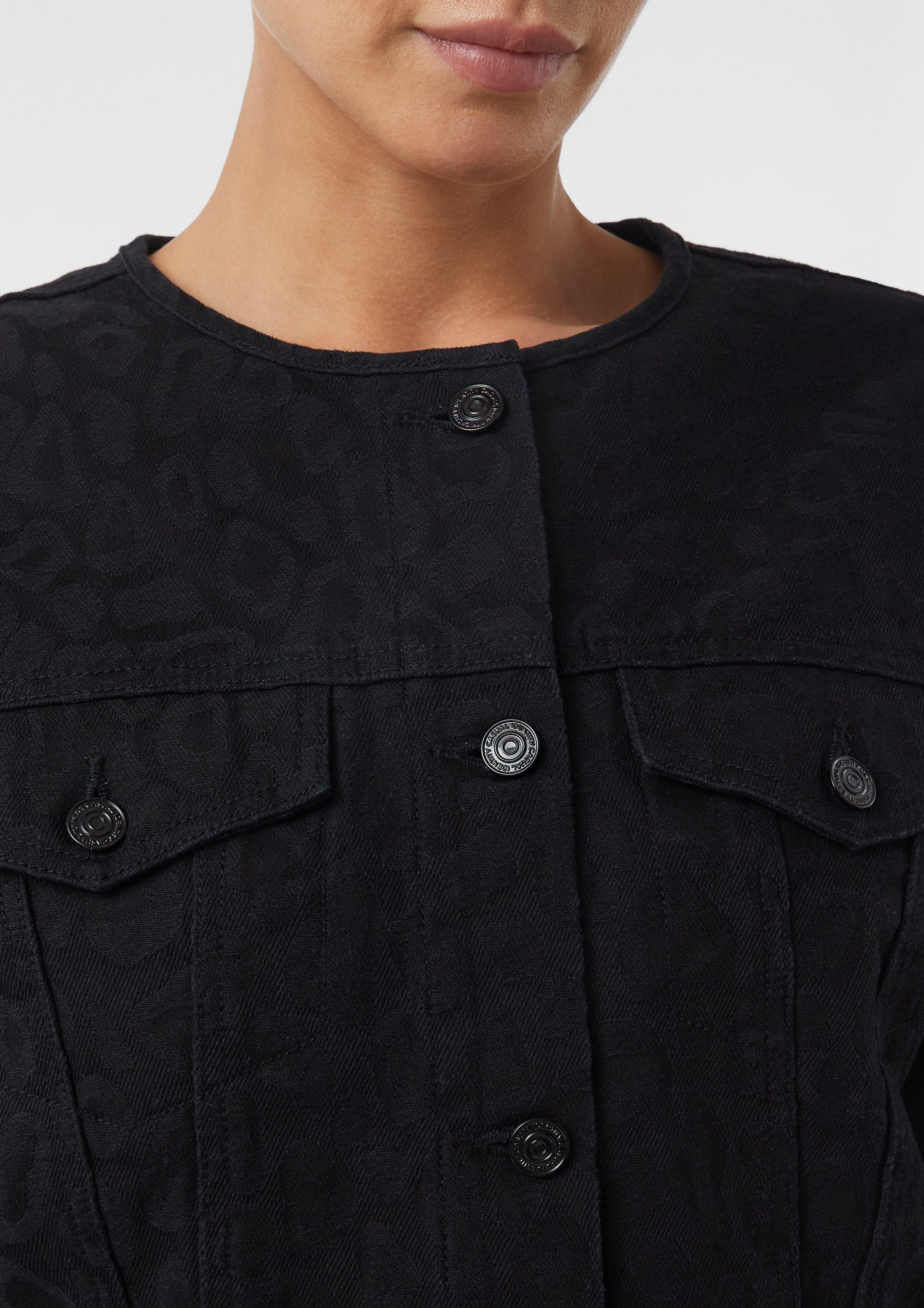 comma casual identity Blusenblazer Boxy Denim-Jacke günstig online kaufen