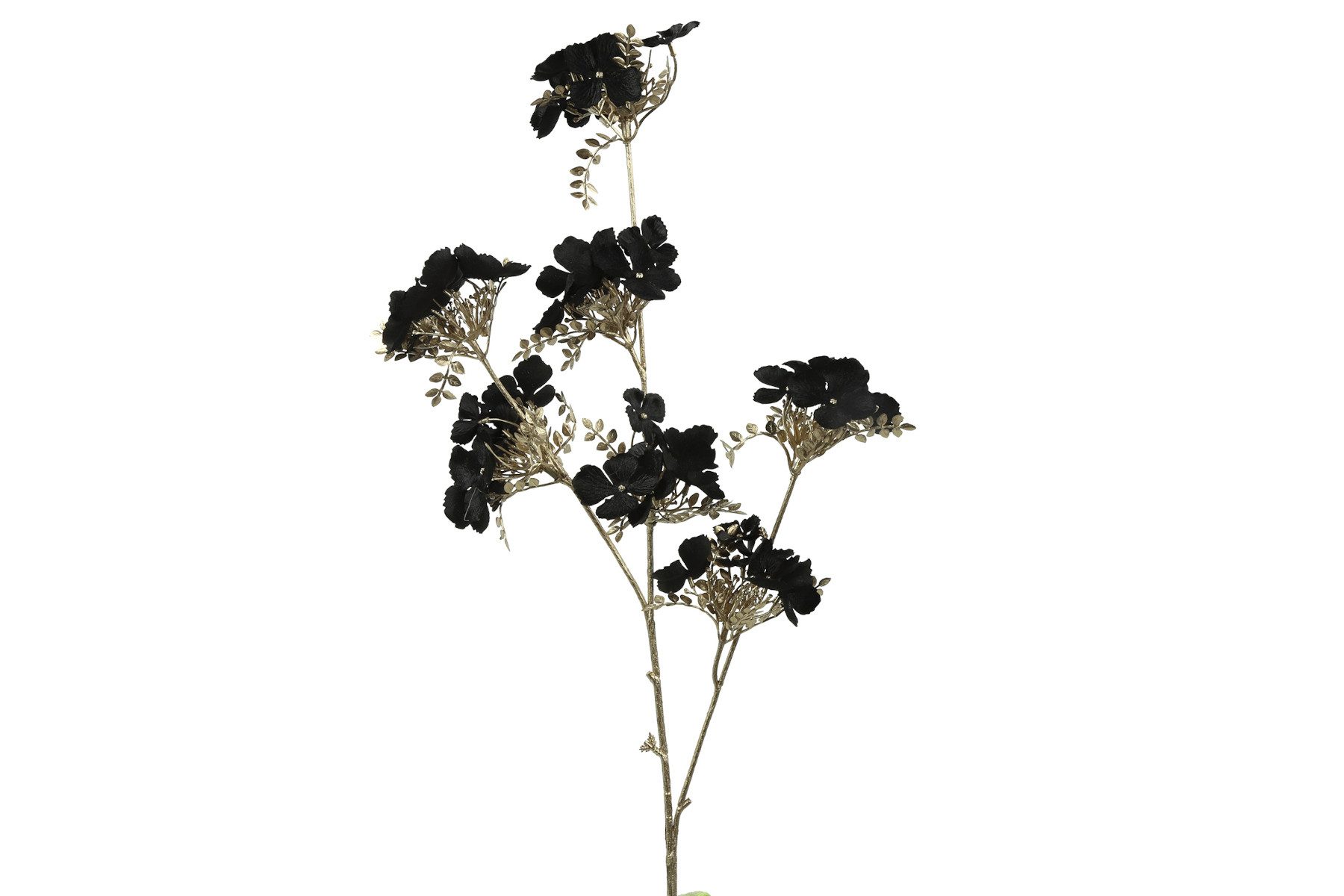 Kunstzweig Dekozweig Hydrangea S schwarz 84cm, günstig online kaufen