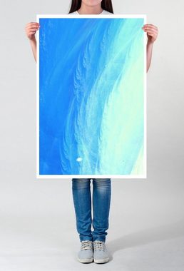 Sinus Art Poster Hellblaue Meeresoberfläche 60x90cm Poster