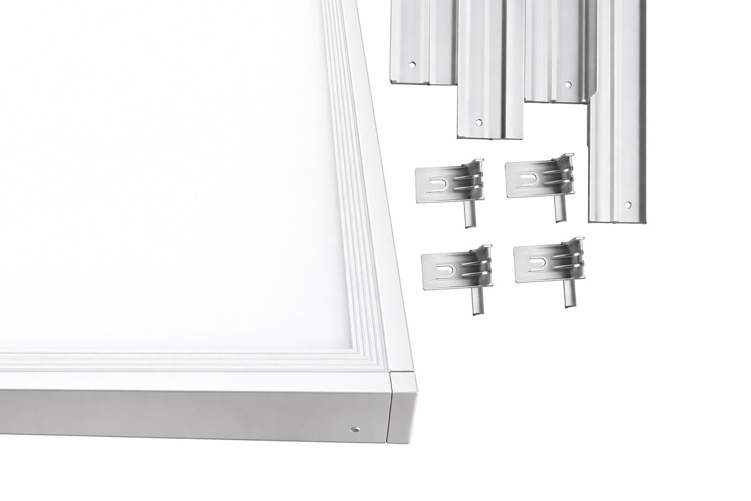 Braytron LED Panel LED Leuchte Weiß Metall IP20, LED fest integriert, Langlebig