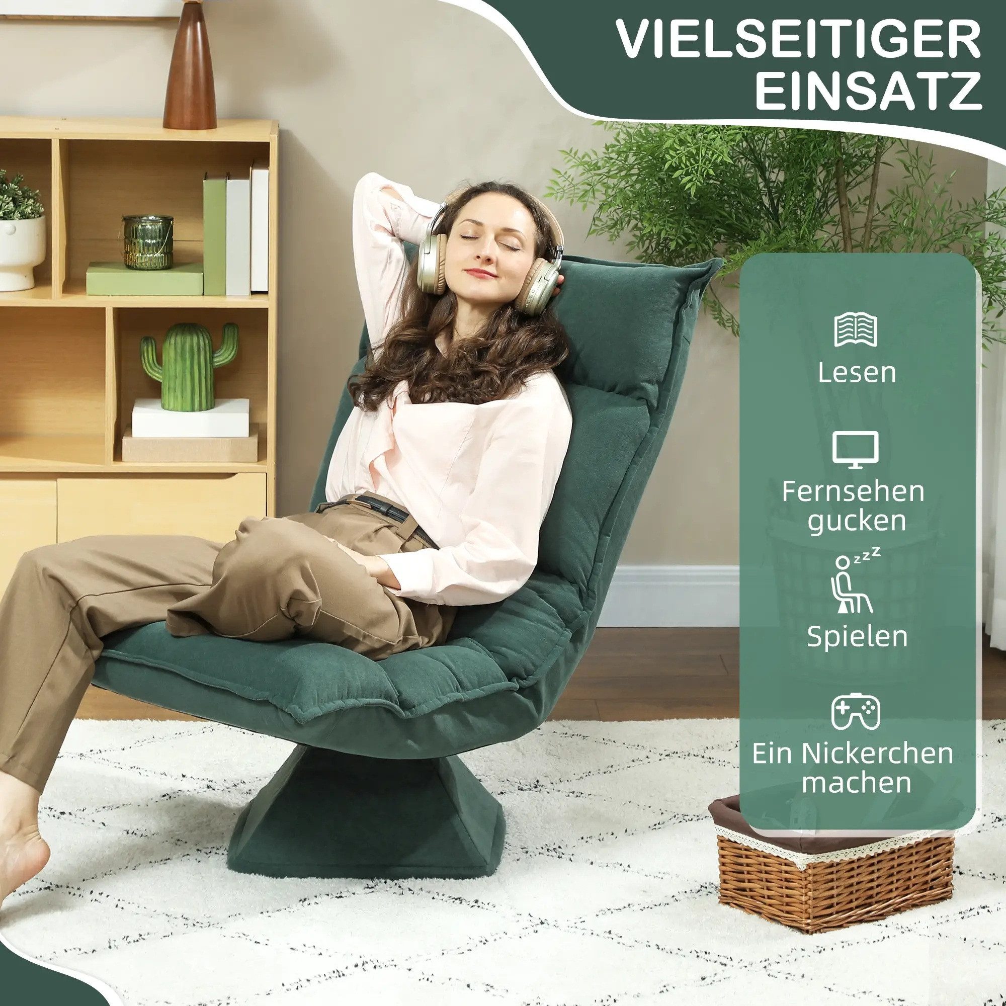 BlingBin Drehsessel Bodensessel mit 5-fach verstellbarer günstig online kaufen