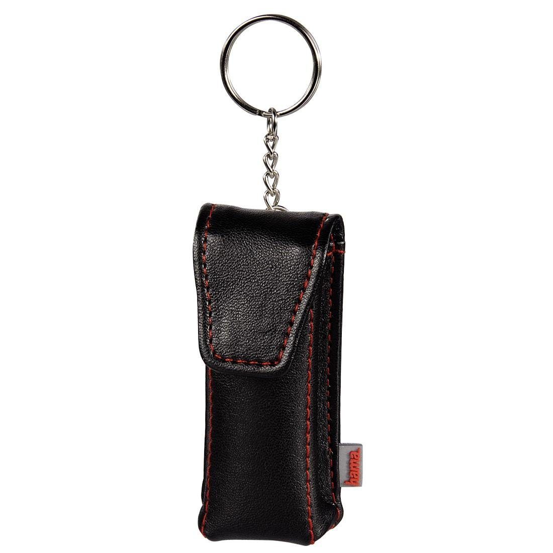 Hama Fototasche USB-Stick Case "Fashion", Schwarz, Schlüsselring mit
