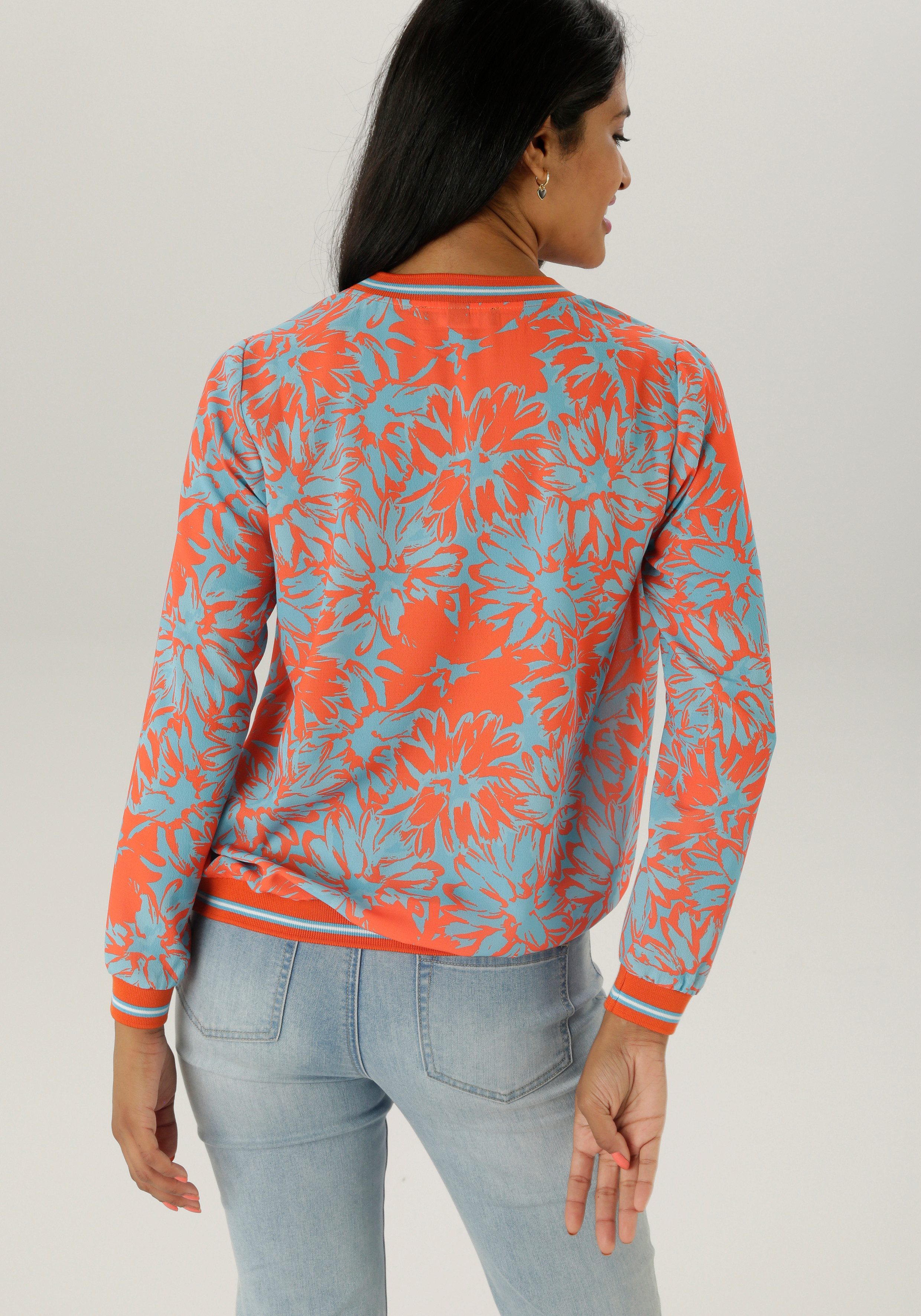 Aniston SELECTED Shirtbluse mit sportiven Bündchen