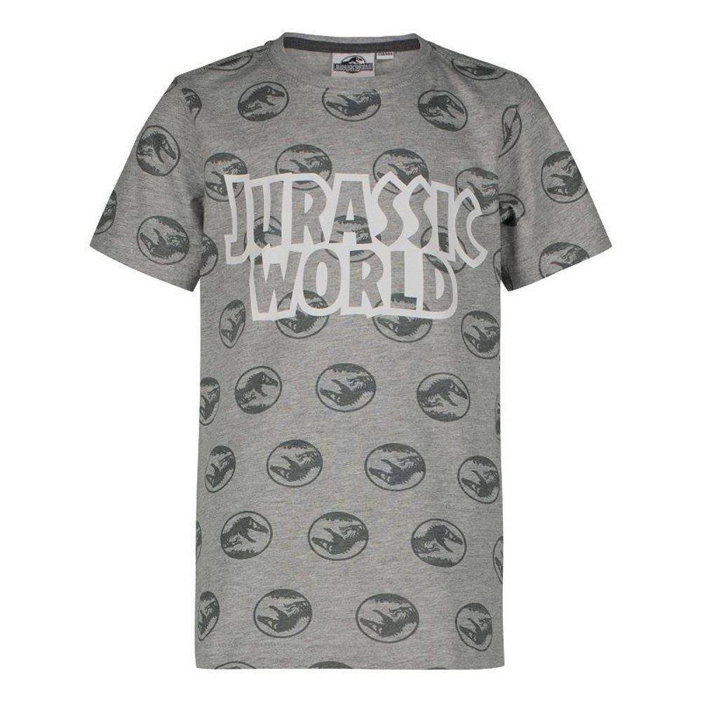Jurassic World T-Shirt Jurassic World T-Rex Jurassic Park Kinder T-Shirt  Kinder + Jugendliche Grau + Blau Größe 134/140 146/152 158/164 170/176 cm  Jurassic World Lizensiert | T-Shirts