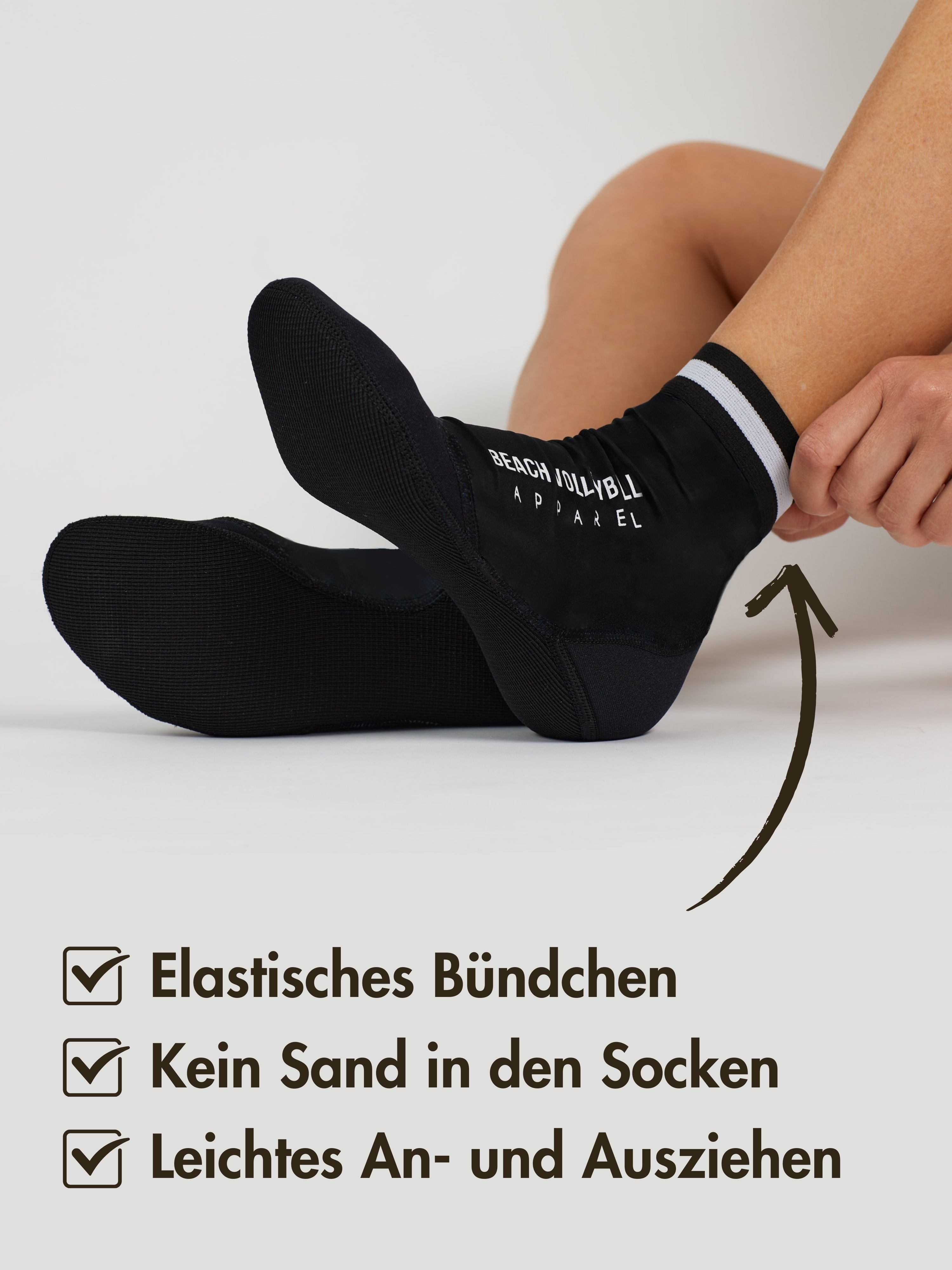 Momevo Neoprensocken Beachvolleyball Socken aus Neopren Schützende Beachsocken Herren Damen weich, leicht, robust