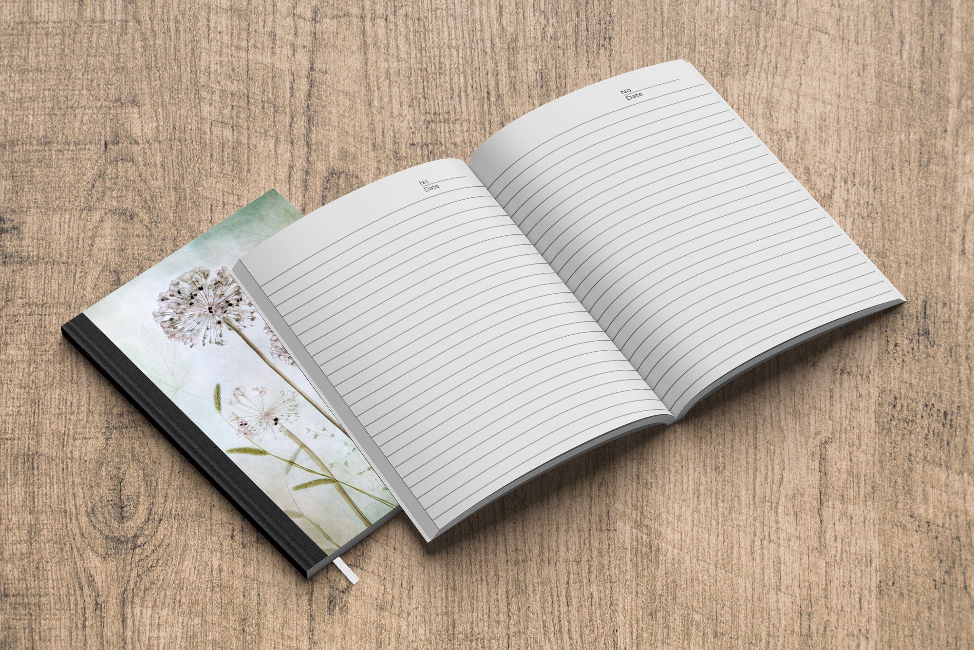 Notizheft, Blumen Seiten, Notizbuch Dekorative MuchoWow Haushaltsbuch Zwiebel - - - A5, Journal, Pflanzen, Tagebuch, 98 Merkzettel, Stilleben
