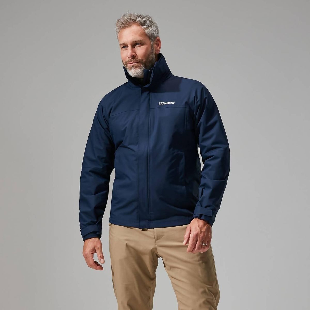 Berghaus 3-in-1-Funktionsjacke RG Alpha 2.0 3-In-1 Jacken für Herren - Schwarz Vielseitige 3-in-1 Jacke mit wasserdichtem Hydroshell®-Material und