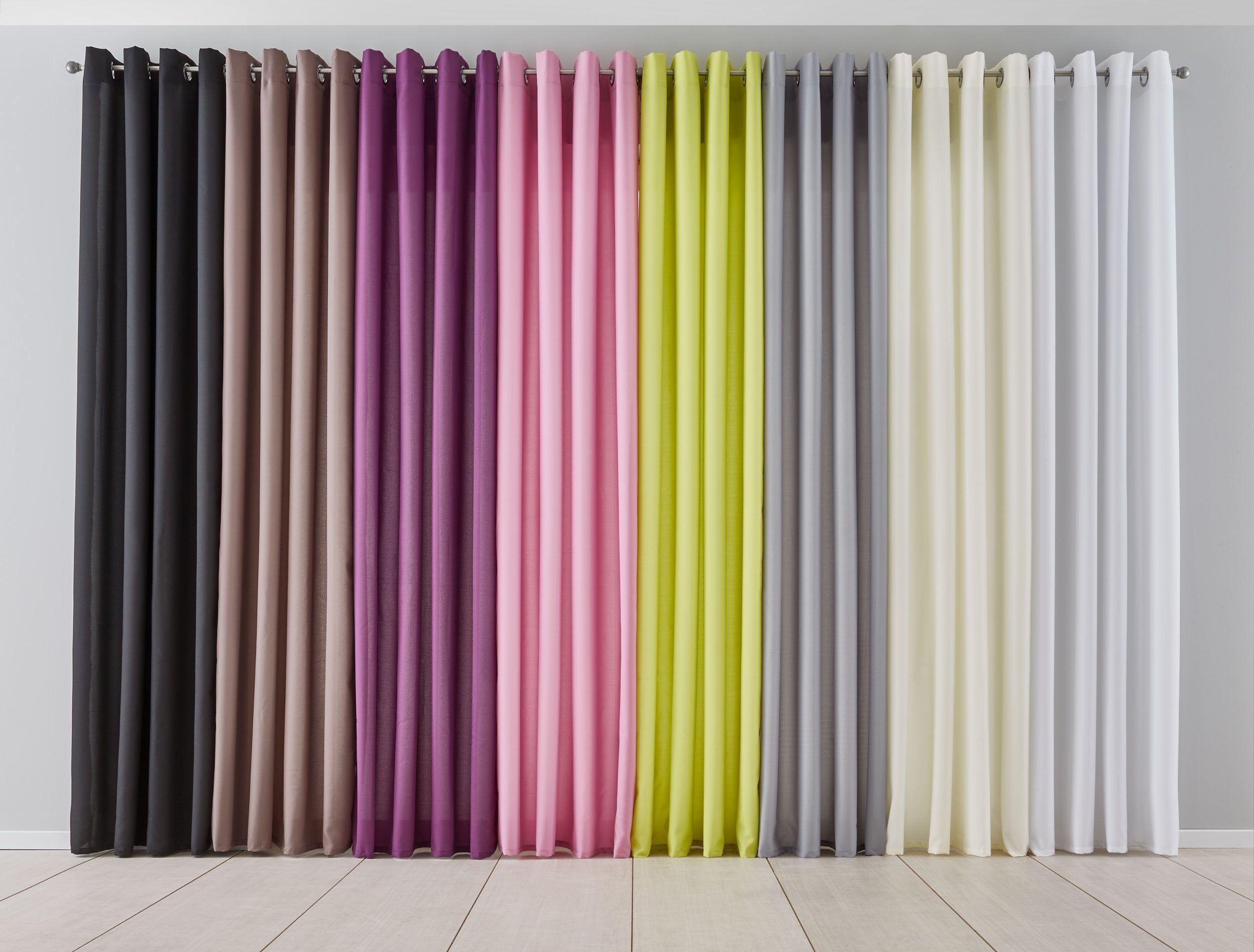 Gardinenbox Vorhang (2 St), Ösen, blickdicht, Gardinen Blickdicht »PALERMO« günstig online kaufen