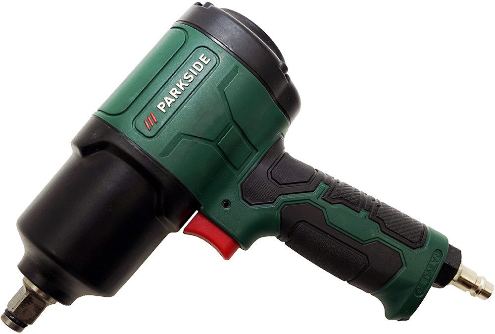 Parkside Druckluft-Schlagschrauber 850Nm Druckluft Ударный гайковерт PDSS 850 1/2 Zoll Vierkant, 7000 U/min, 850 Nm, Langlebiges und vibrationsarmes Doppelhammer-Schlagwerk