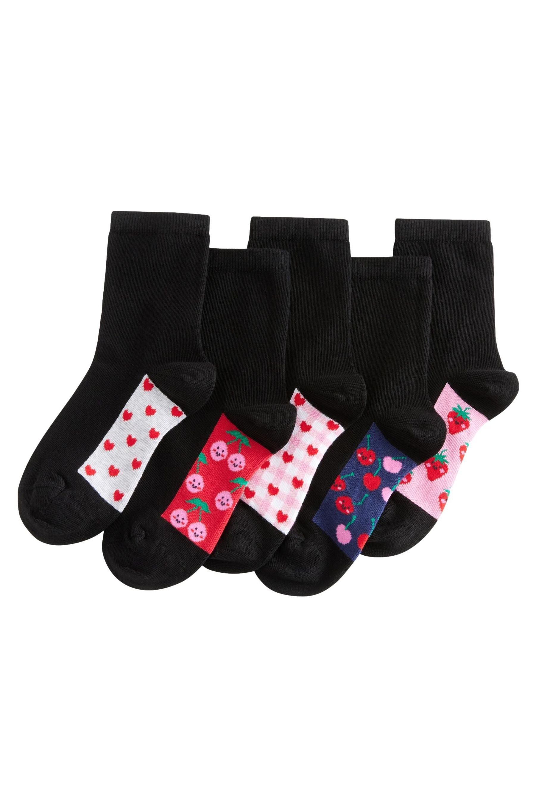 Next Kurzsocken Kurze Schulsocken mit Baumwolle, 5er-Pack (5-Paar)