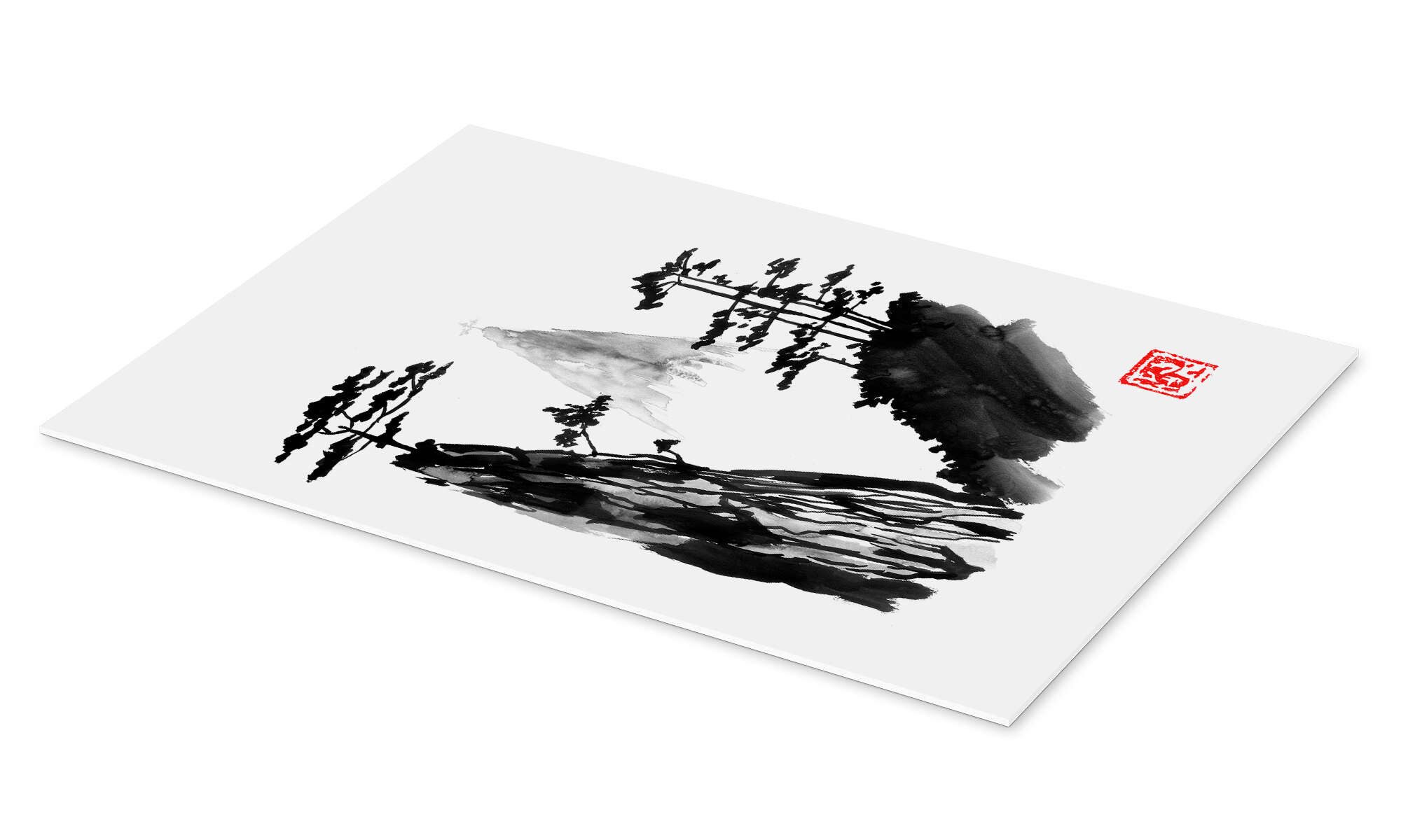 Posterlounge Wandbild Heiliger Berg, Péchane, erhältlich als Poster, Leinwandbild, Wandsticker oder Acrylglasbild
