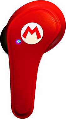 OTL Super Mario Kopfhörer, kabellos, Bluetooth V5.0, mit Ladebox, Rot Bluetooth-Kopfhörer