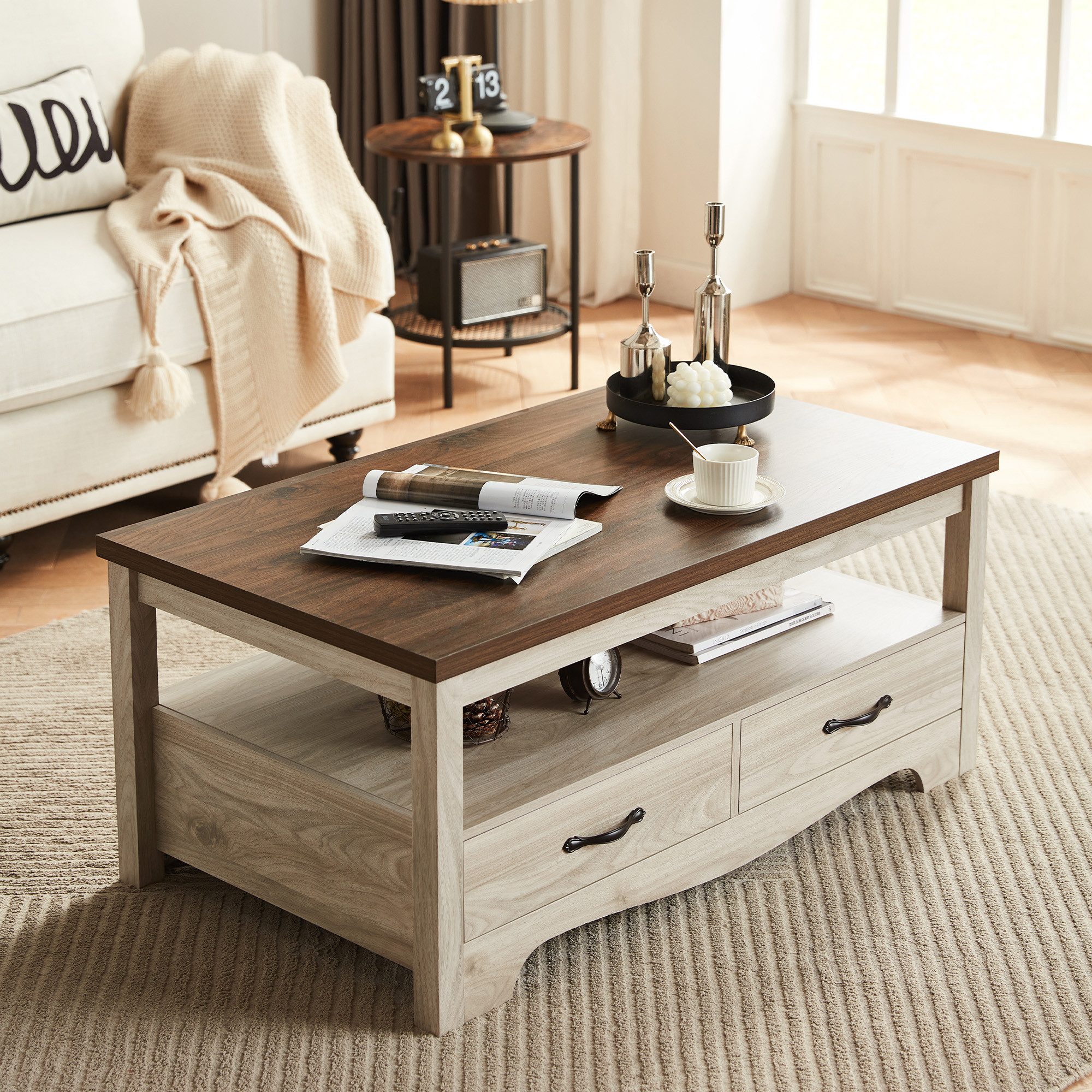 LINSY HOME Couchtisch Eleganter Bauernhaus-Couchtisch mit günstig online kaufen