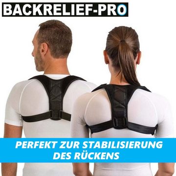 MAVURA Geradehalter mit Stützgürtel BACKRELIEF-PRO - Premium Geradehalter Rückenhalter Rückenbandage, Haltungskorrektur Rückenstabilisator Haltungsstütze Rückenstütze