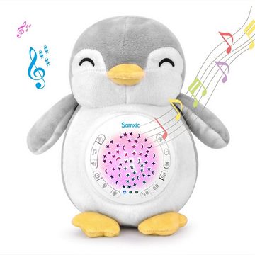 Chipolino Spielzeug-Musikinstrument Musik Plüschtier Pinguin, Projektor, 12 verschiedene Melodien, Timer