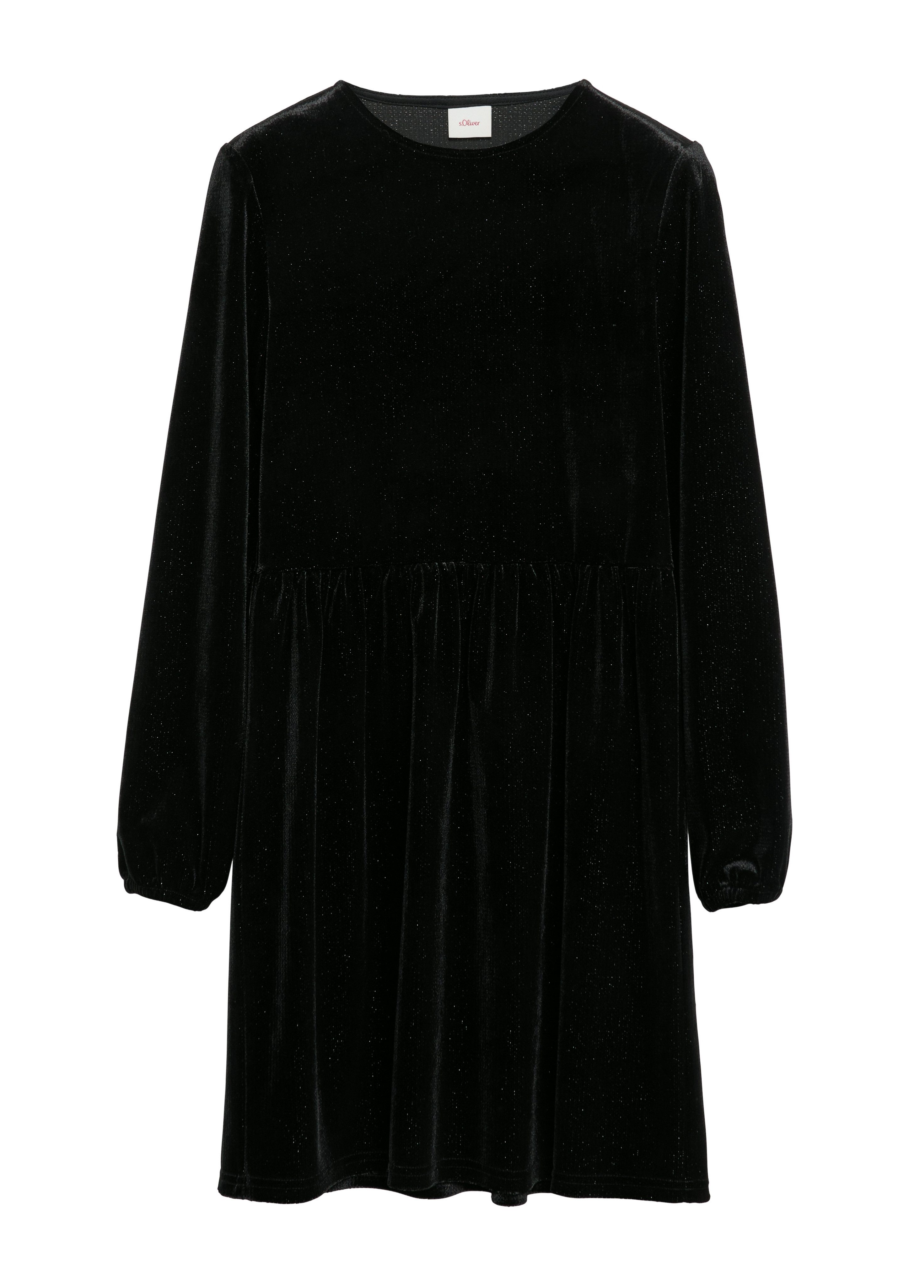s.Oliver Junior Samtkleid mit tailliertem Schnitt günstig online kaufen