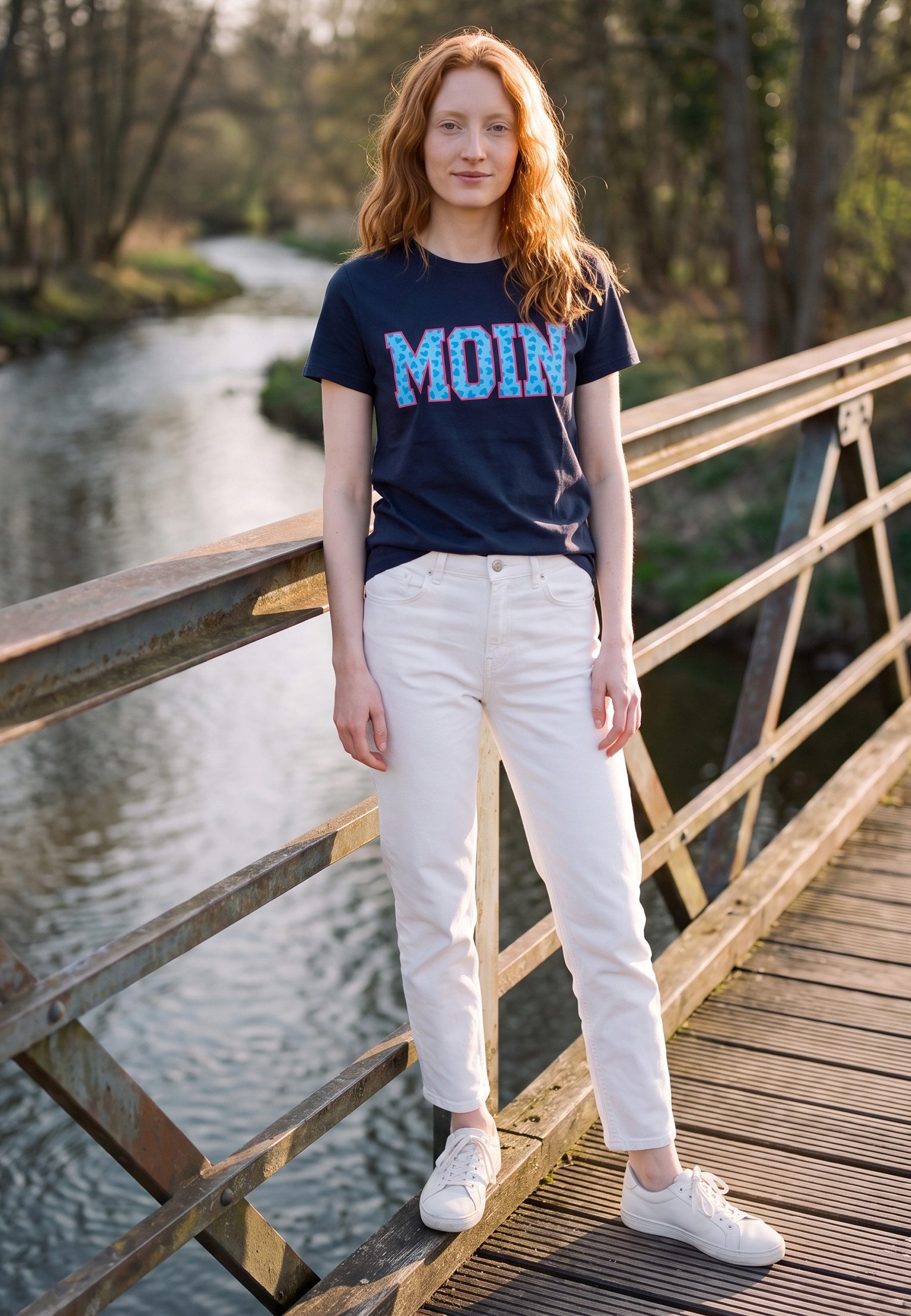 salzhaut T-Shirt STEENTJE - MOIN Herzen Damen Regular Fit salzhaut T-Shirt – bequeme Qualität und nordisch klares Design
