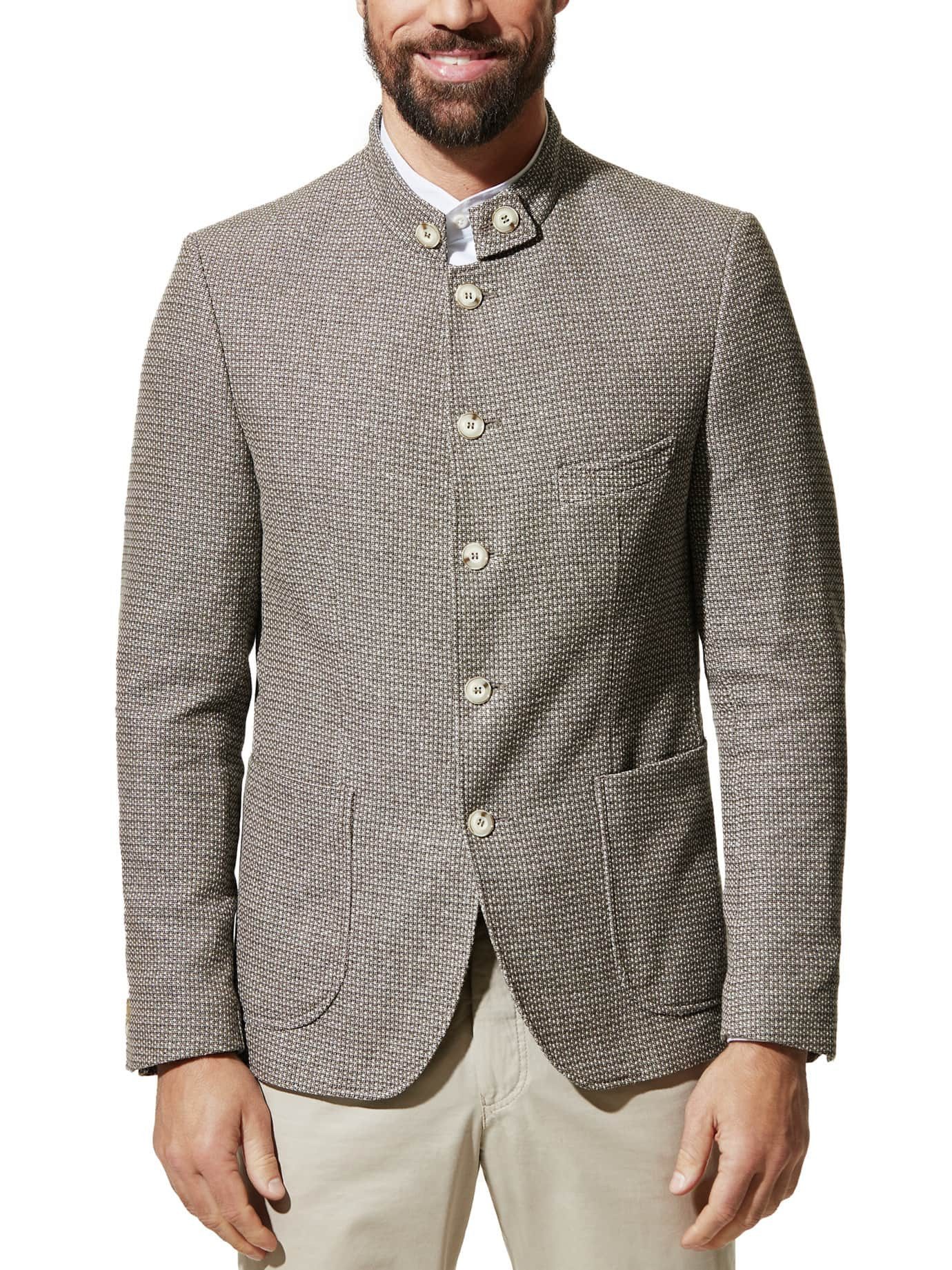 Walbusch Sakko Herren Struktur-Sakko Regular fit Stehkragen, modern – Bild 5 von 5