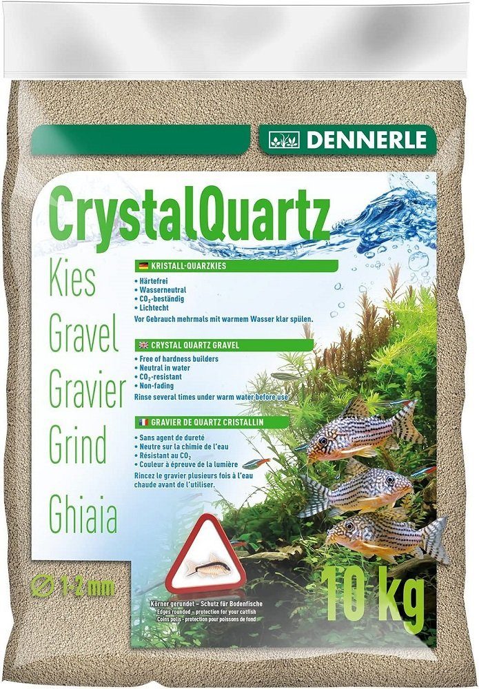 Aquarienkies Dennerle Kristall-Quarzkies naturweiß 10 Kg