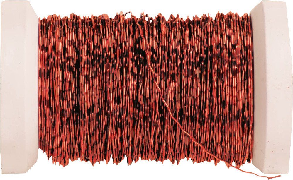 Glorex Draht Glorex Effektdraht rot, 0,3 mm