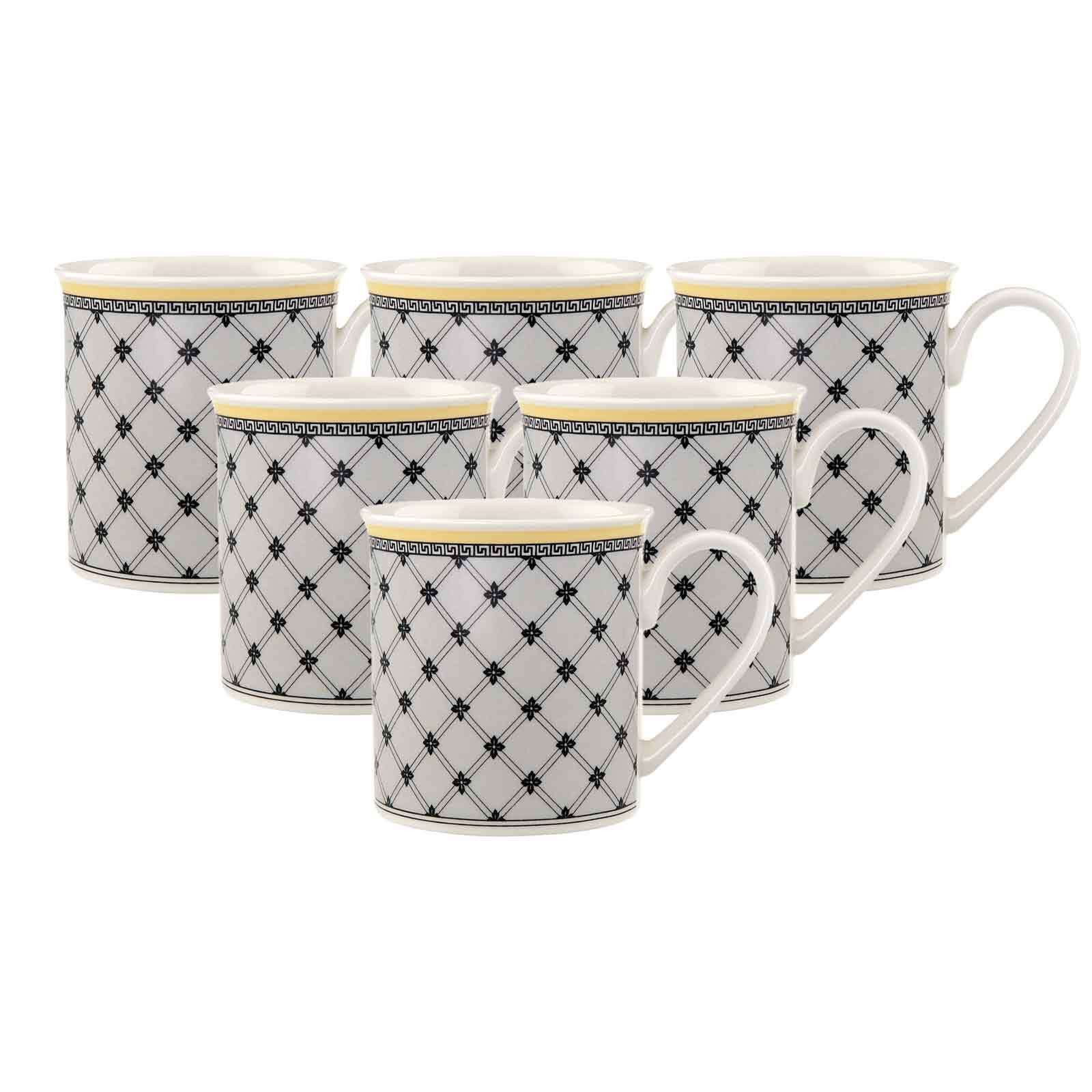 Villeroy & Boch Becher Audun Promenade Kaffeebecher 300 ml 6er Set, 6-tlg., Porzellan