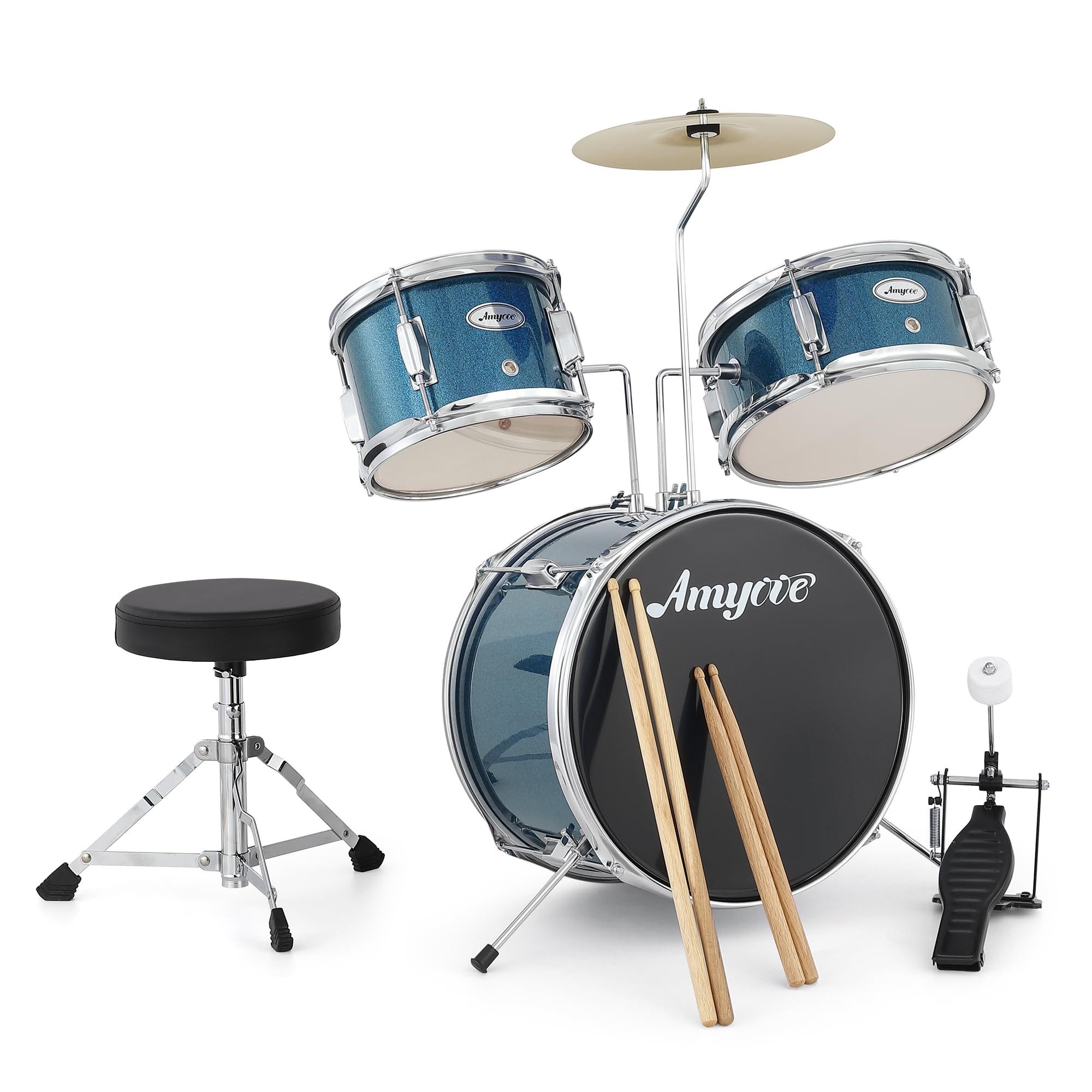 GarveeMore Bass Drum Trommel Set für Kinder 3 Trommel Akustische Trommel Set