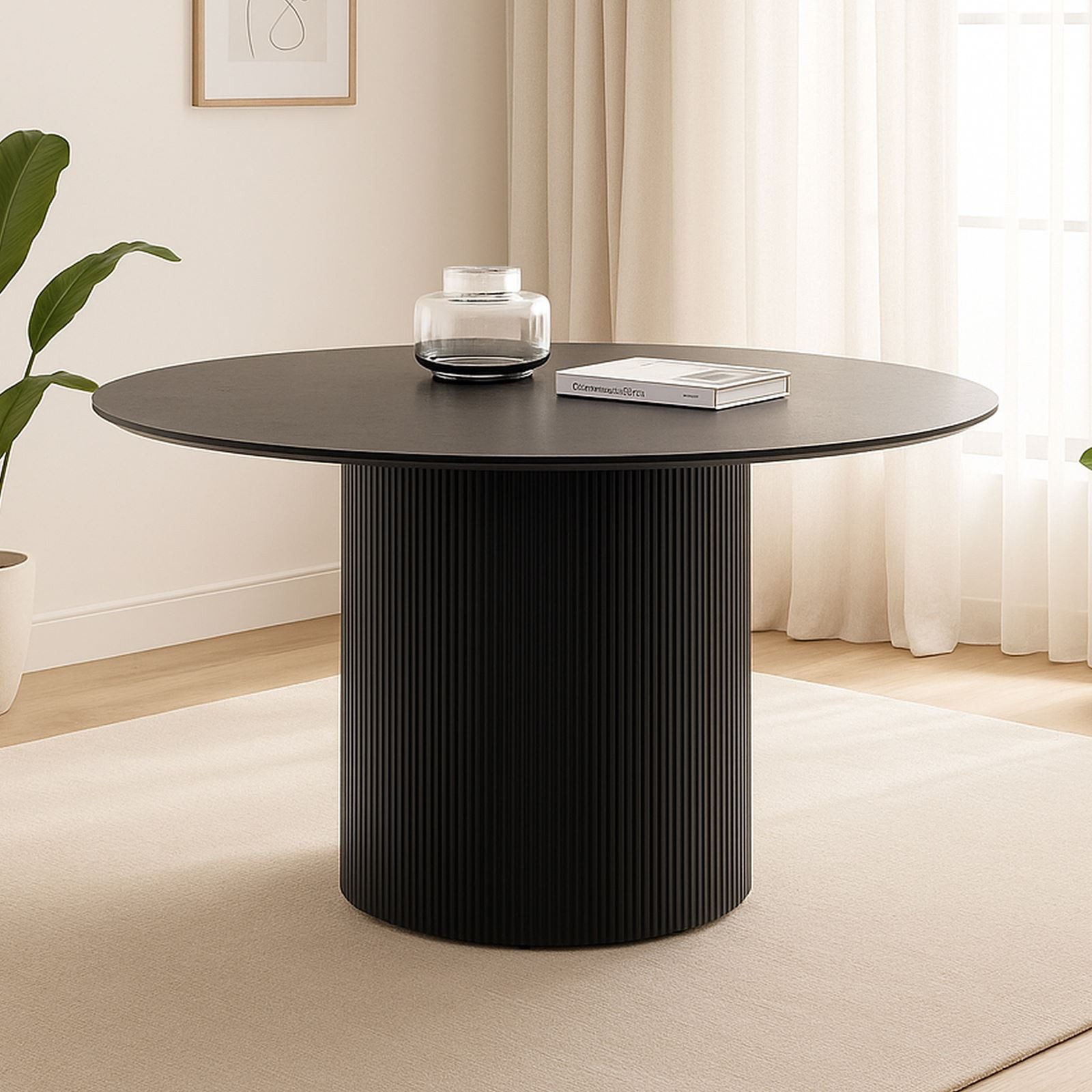 IDIMEX Esstisch VIANNEY, Design Esstisch rund 120cm Metallfuß und Tischplat günstig online kaufen