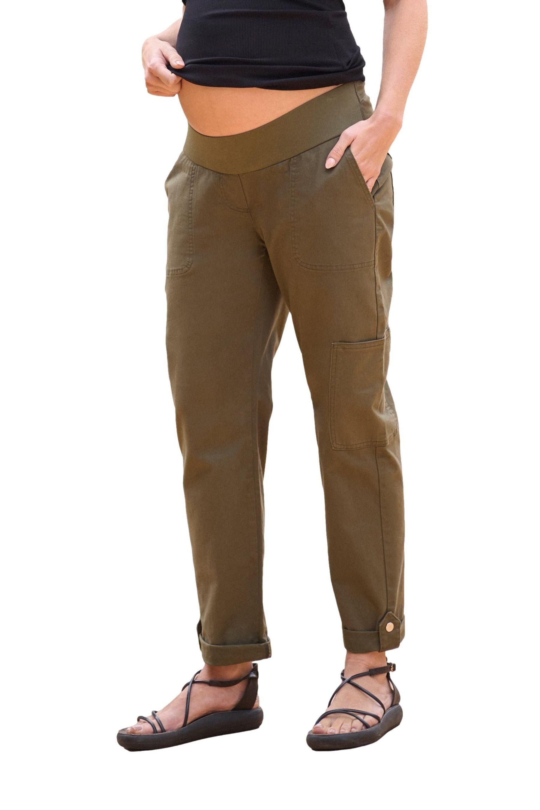 Seraphine Cargohose Seraphine Umstands-Cargohose mit Unterbauchbund (1-tlg)