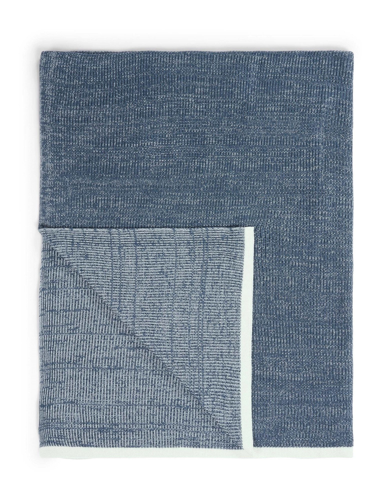 Plaid Rivar in Misty Blue, Marc O'Polo Home, aus 100% Bio-Baumwolle