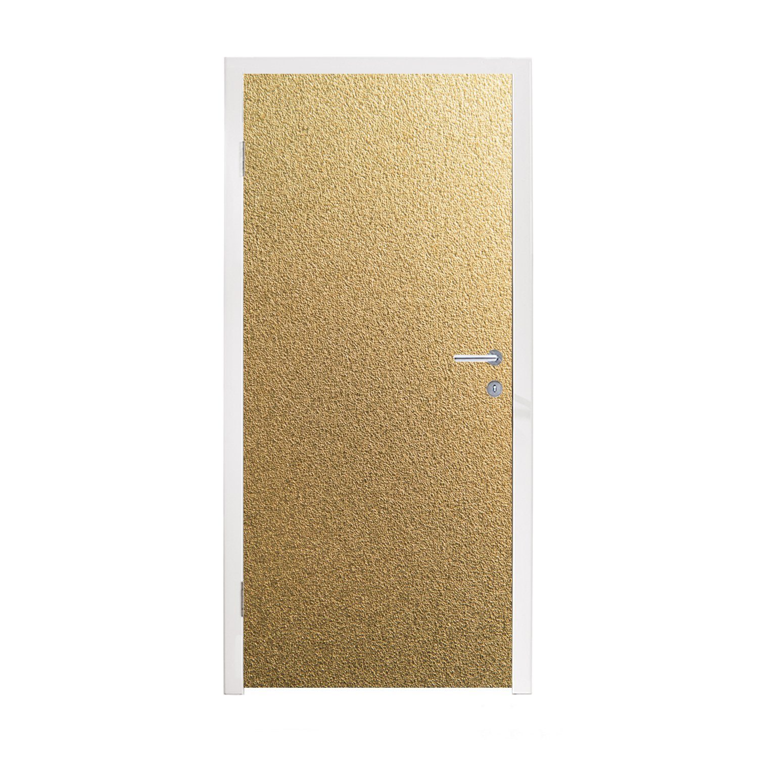 - für bedruckt, Türtapete MuchoWow 75x205 - Metall cm Gold - (1 Design - St), Tür, Matt, Chic, Fototapete Struktur Türaufkleber,