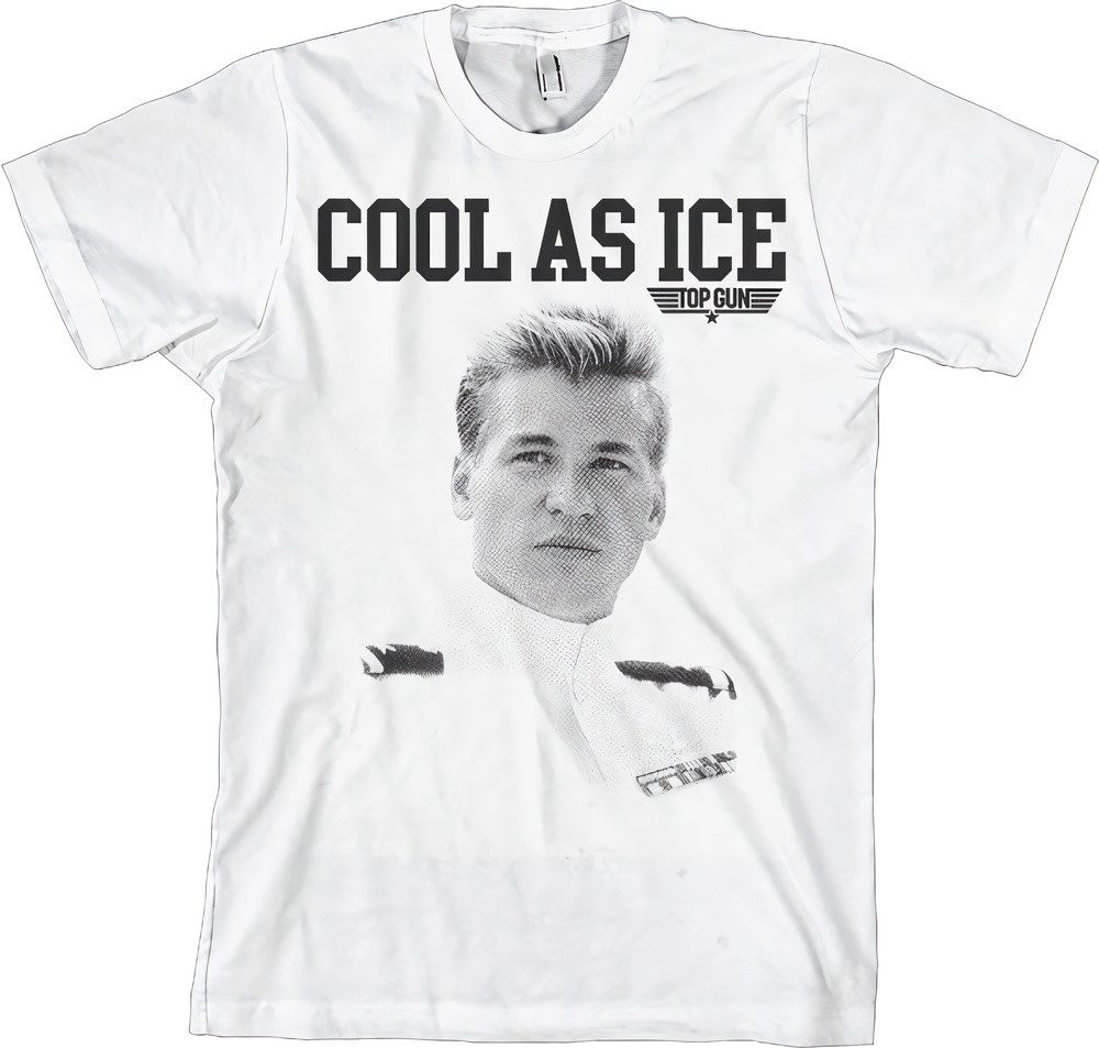 TOP GUN T-Shirt Cool As Ice Big Tall T-Shirt