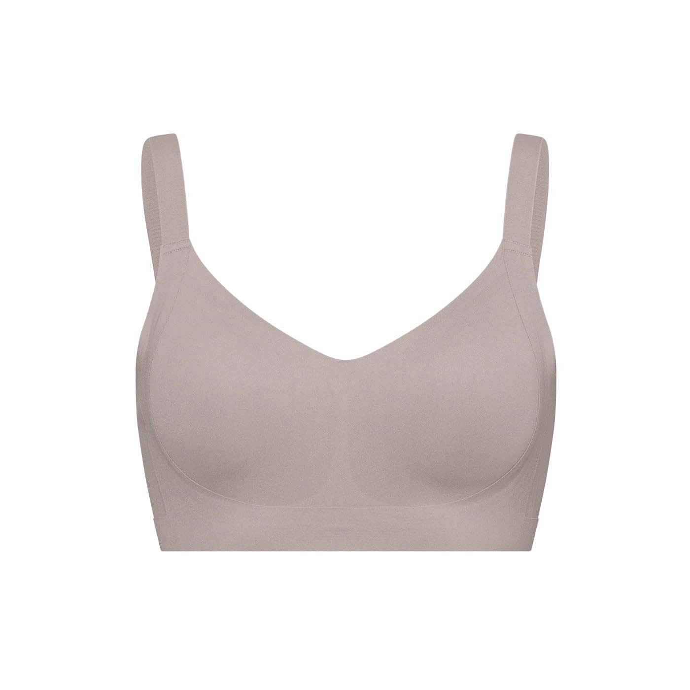 cfab (creamy fabrics) Bügelloser BH Seamless Compact Push-Up BH-Dark Taupe-S (1-tlg)