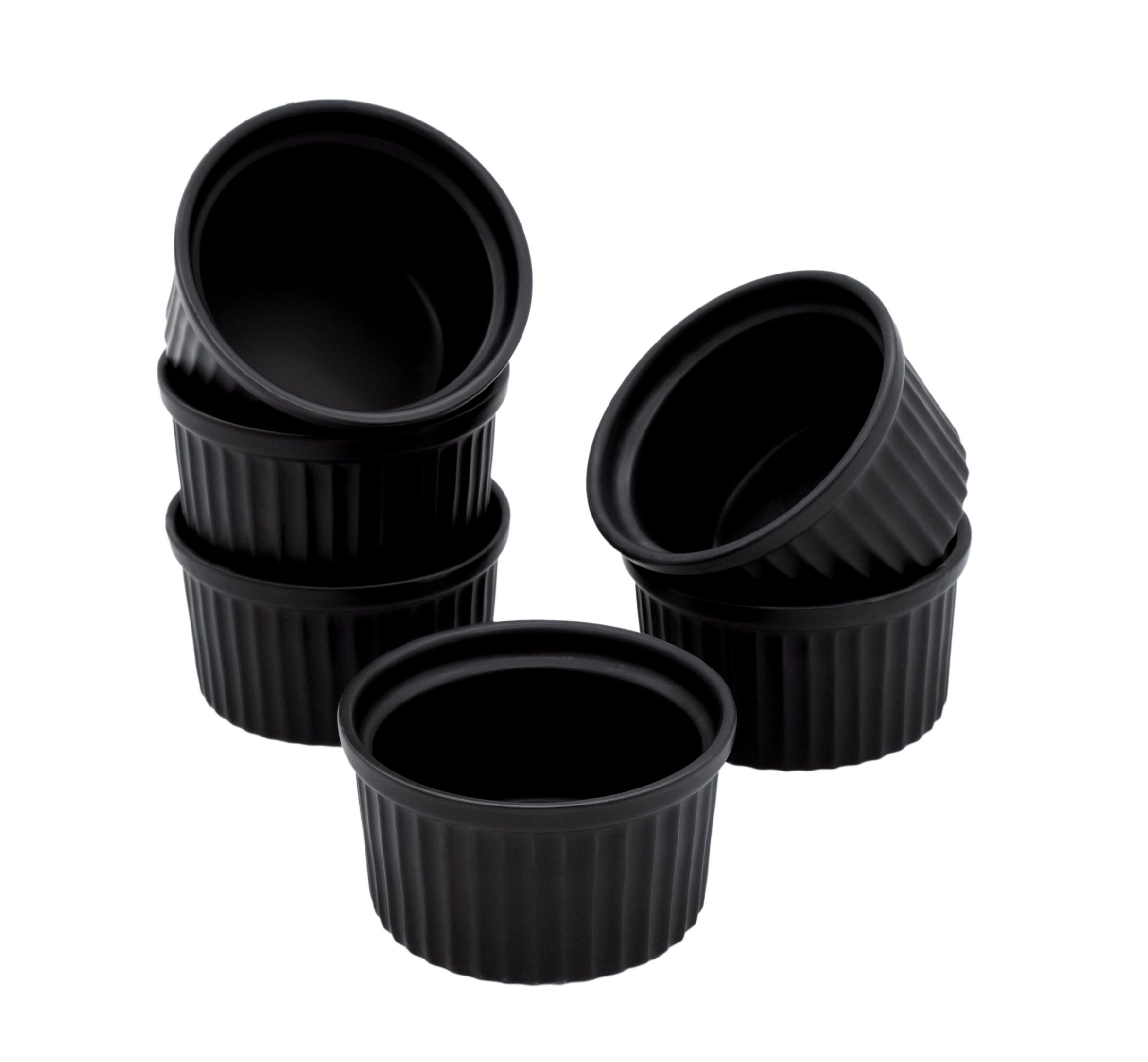 Spetebo Geschirr-Set Creme Brulee Schälchen aus Porzellan - 6er Set, 6 ...