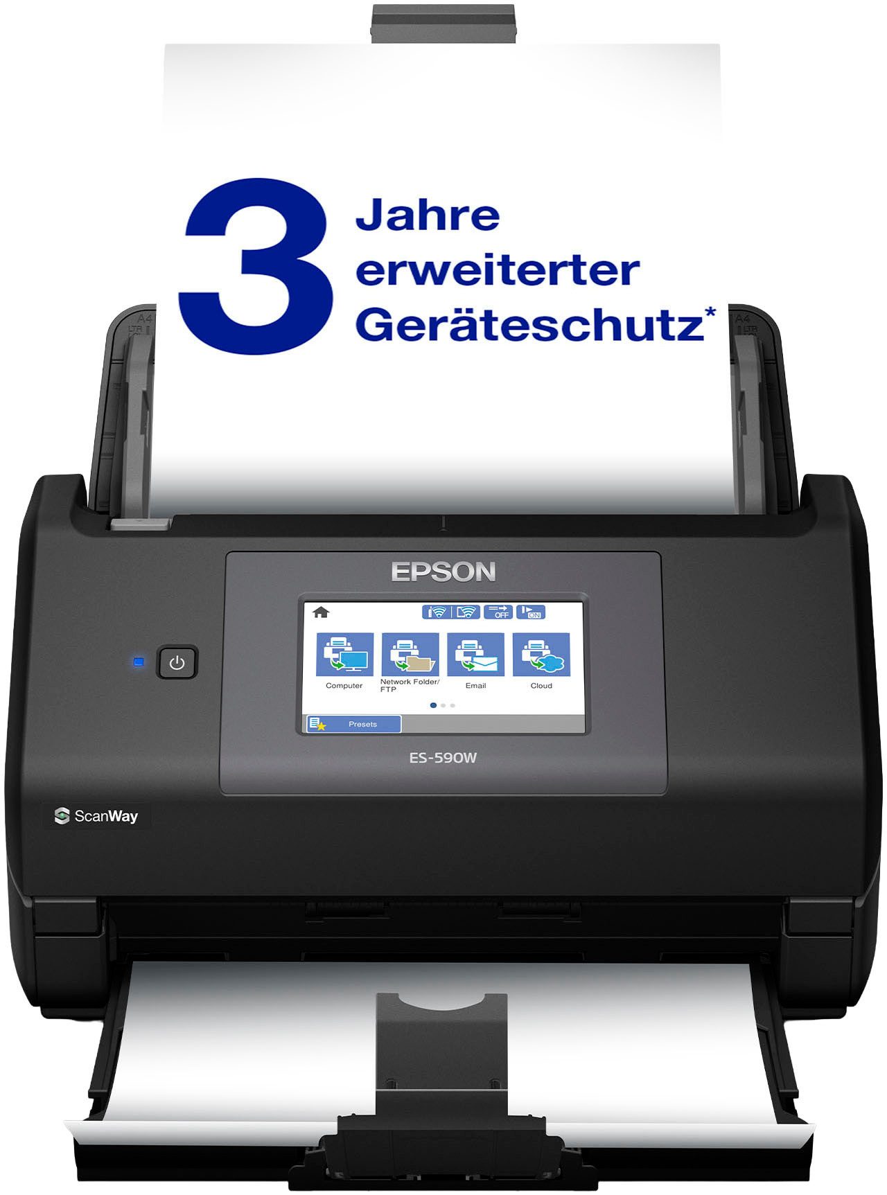 Epson EPSON WorkForce ES-590W Document scanner Multifunktionsdrucker, (WLAN (Wi-Fi), Wi-Fi Direct)