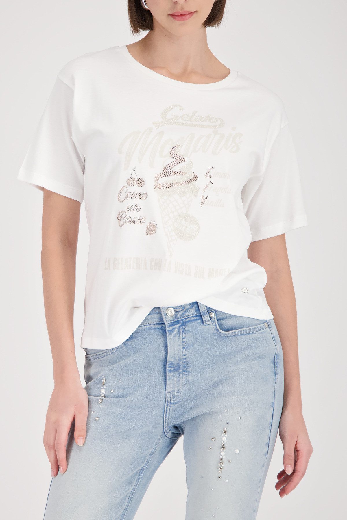 Monari T-Shirt Shirt Ice Cream Regular fit mit Gelato-Print